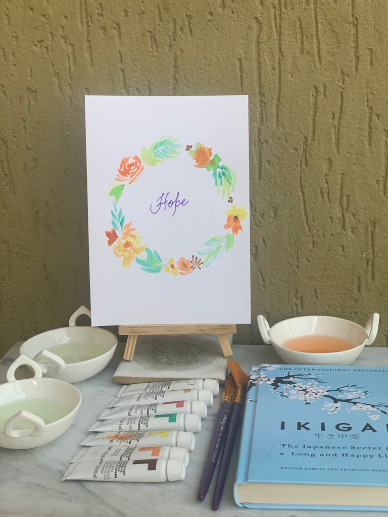 Crafternoons with Özel: Watercolors "Hope" - Ozel