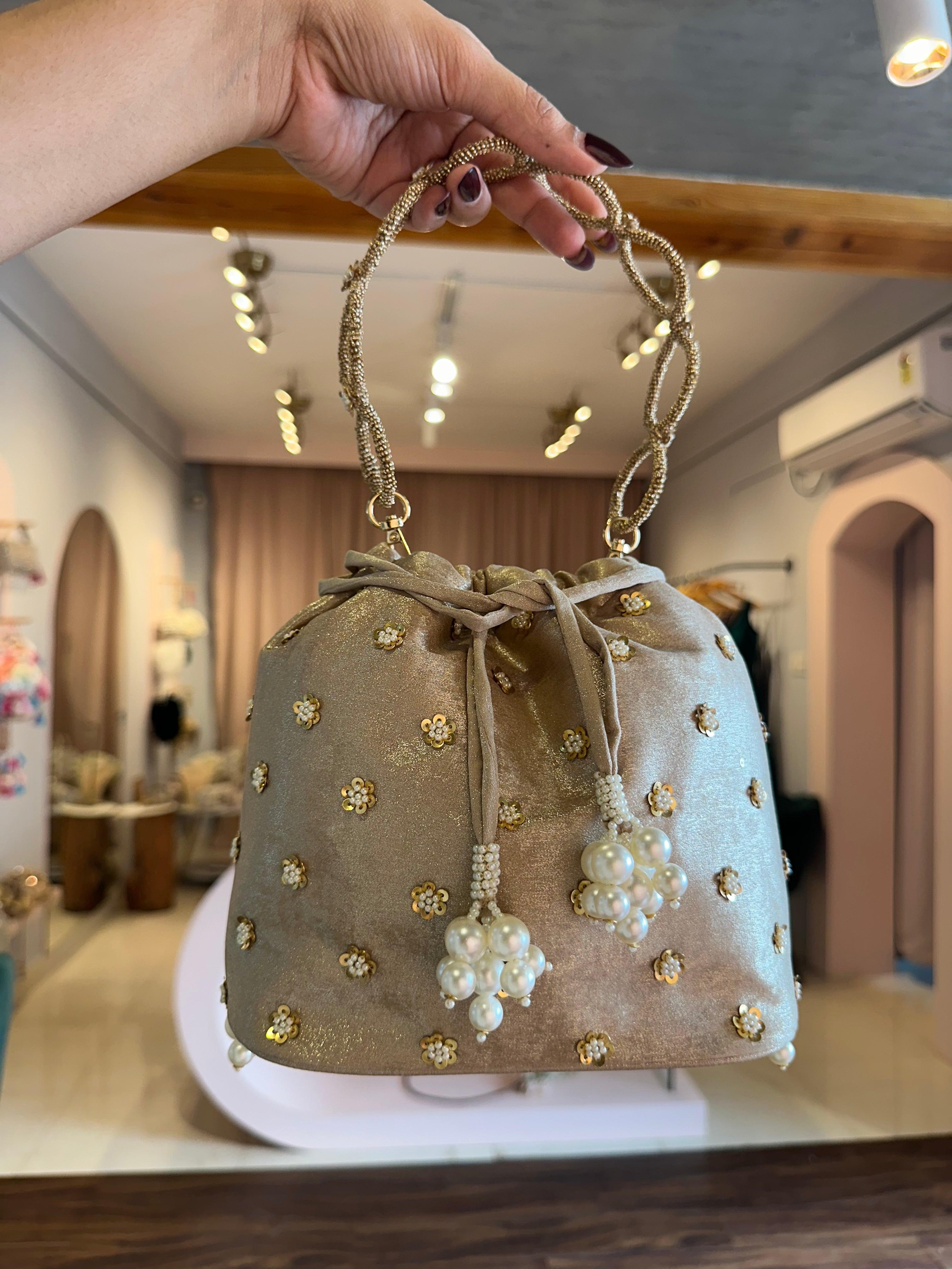 Zara gold bucket bag - Ozel