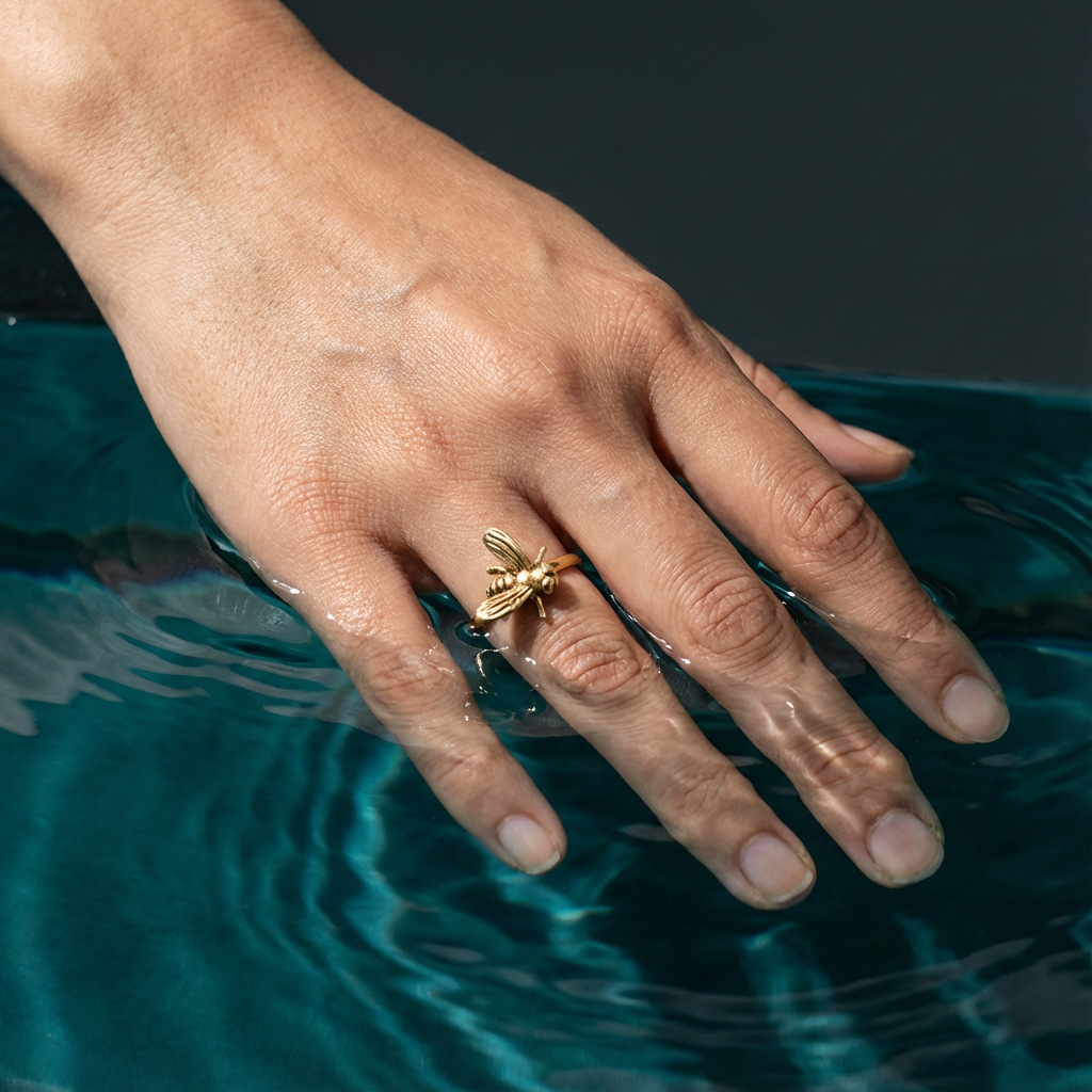 Golden Pollinator Ring