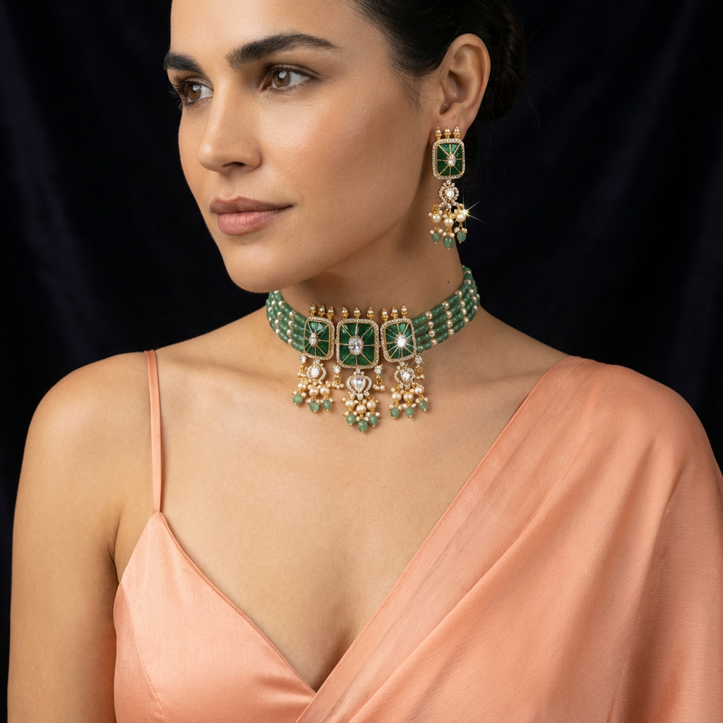 Sitara Kundan Necklace Set