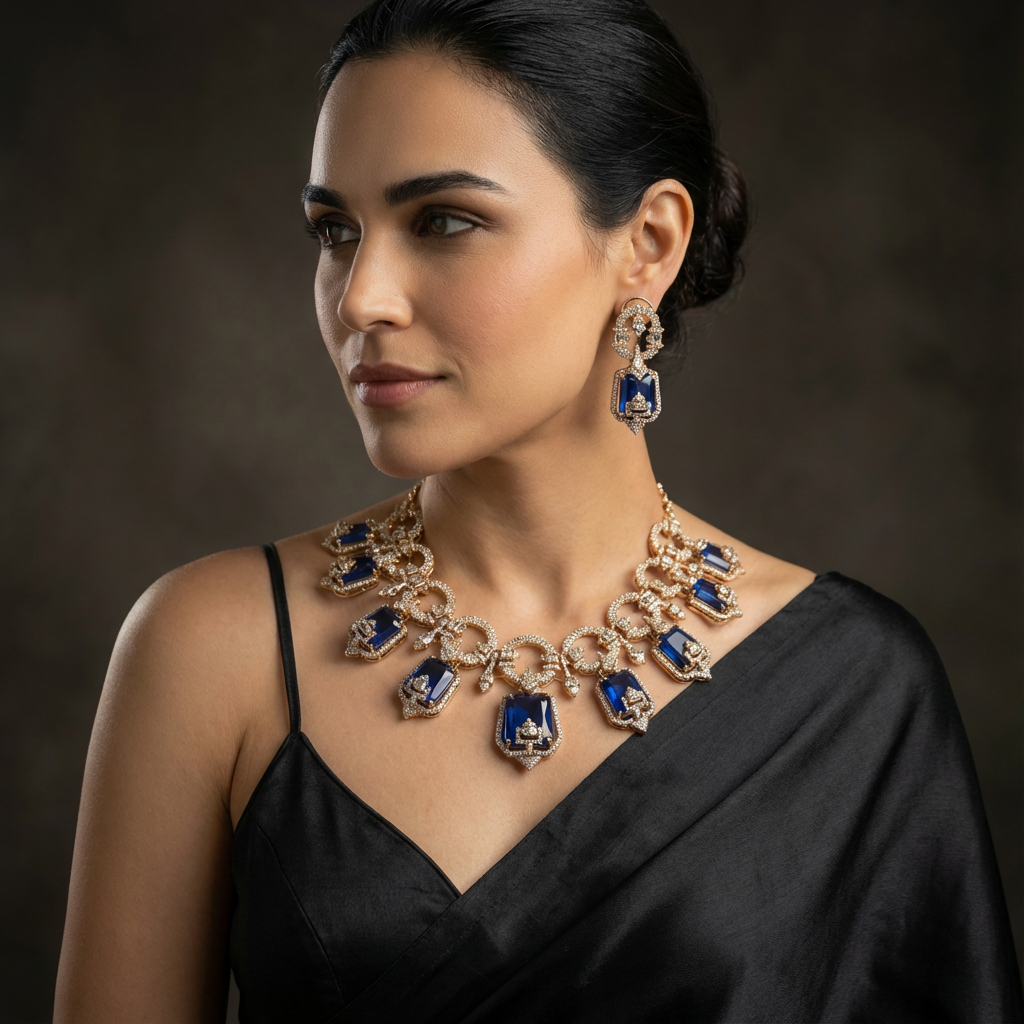 Frame Statement Necklace Set