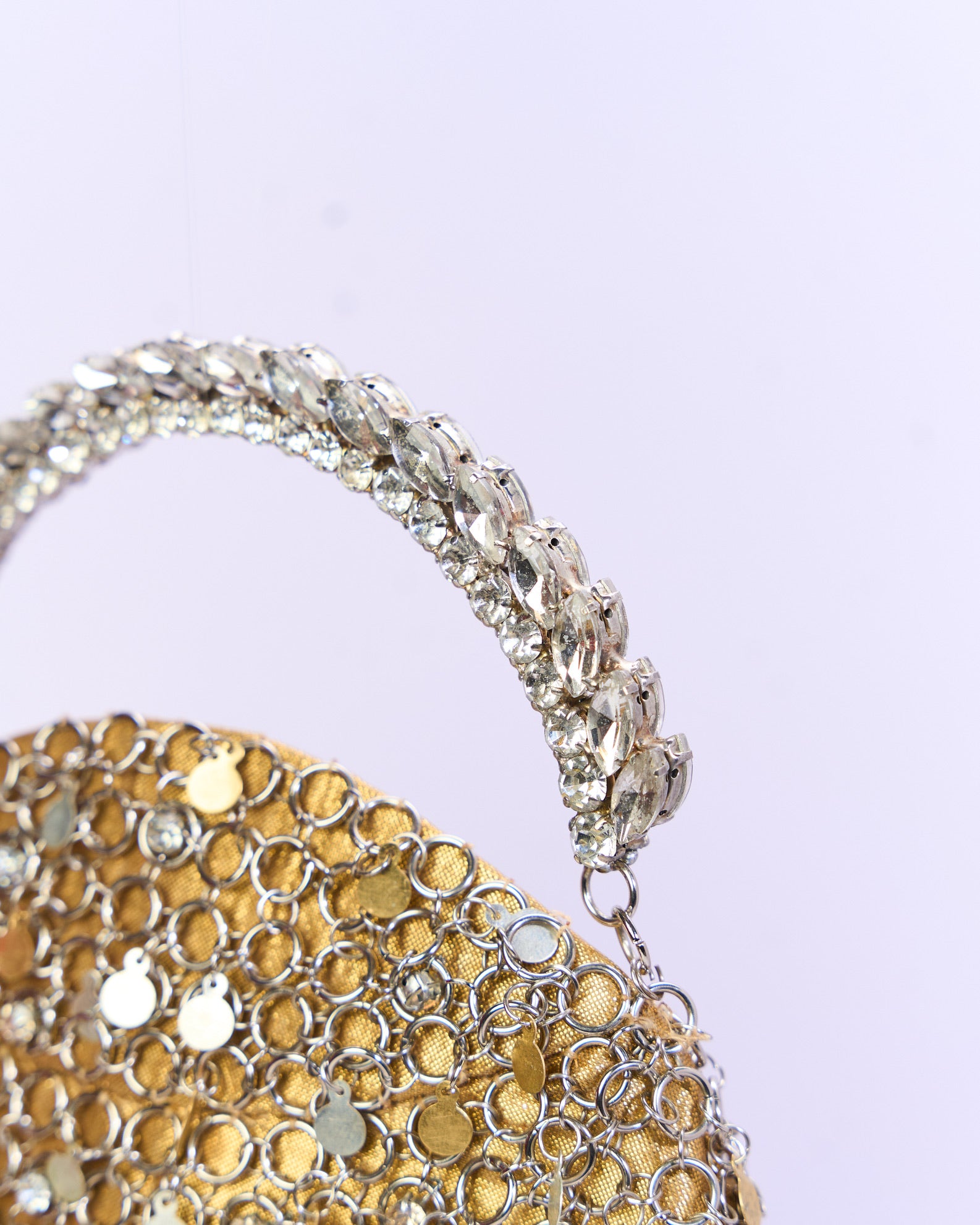 Crystal Cosmic Crescent Bag