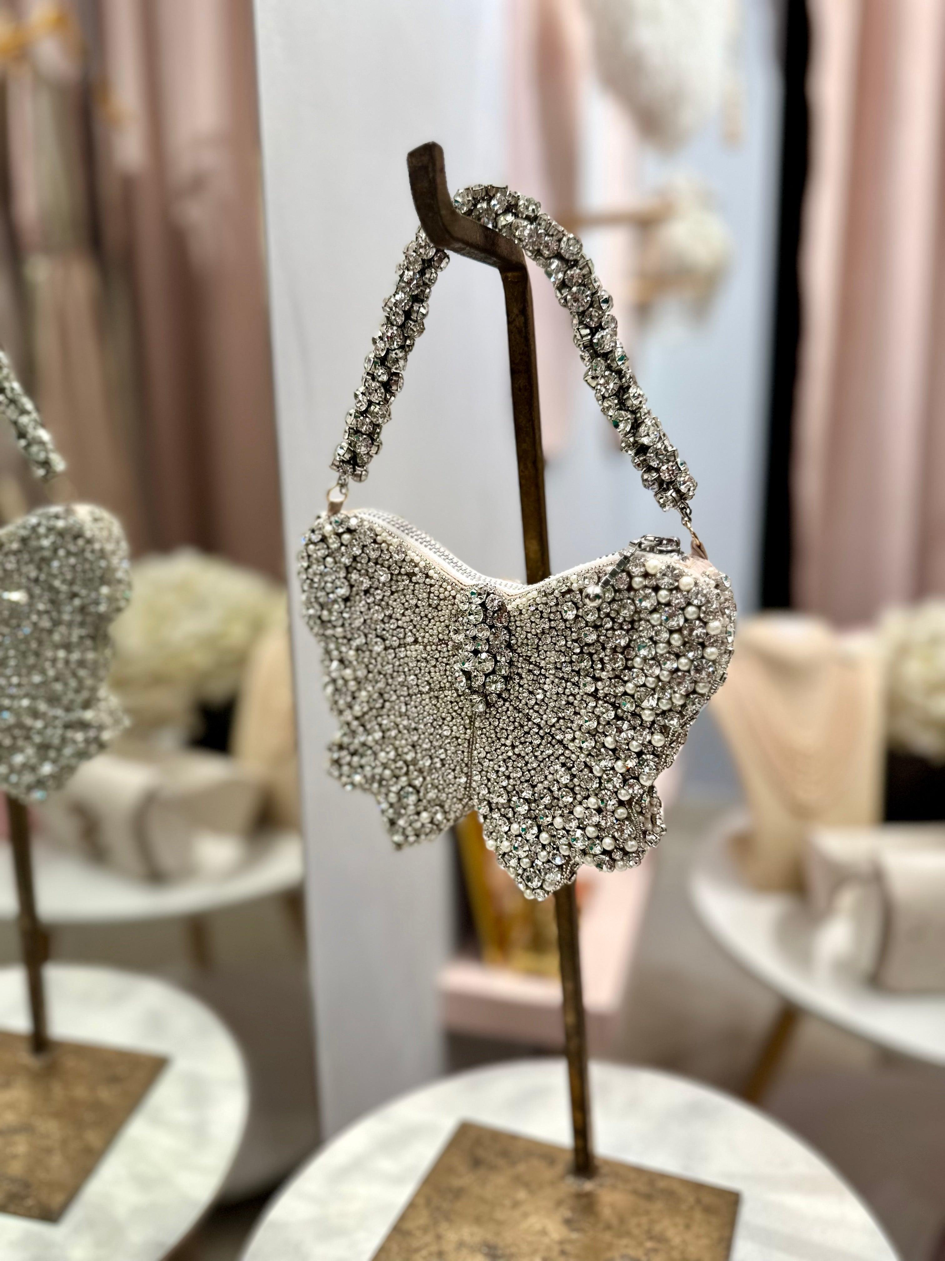 Bow mini bag - Silver - Ozel