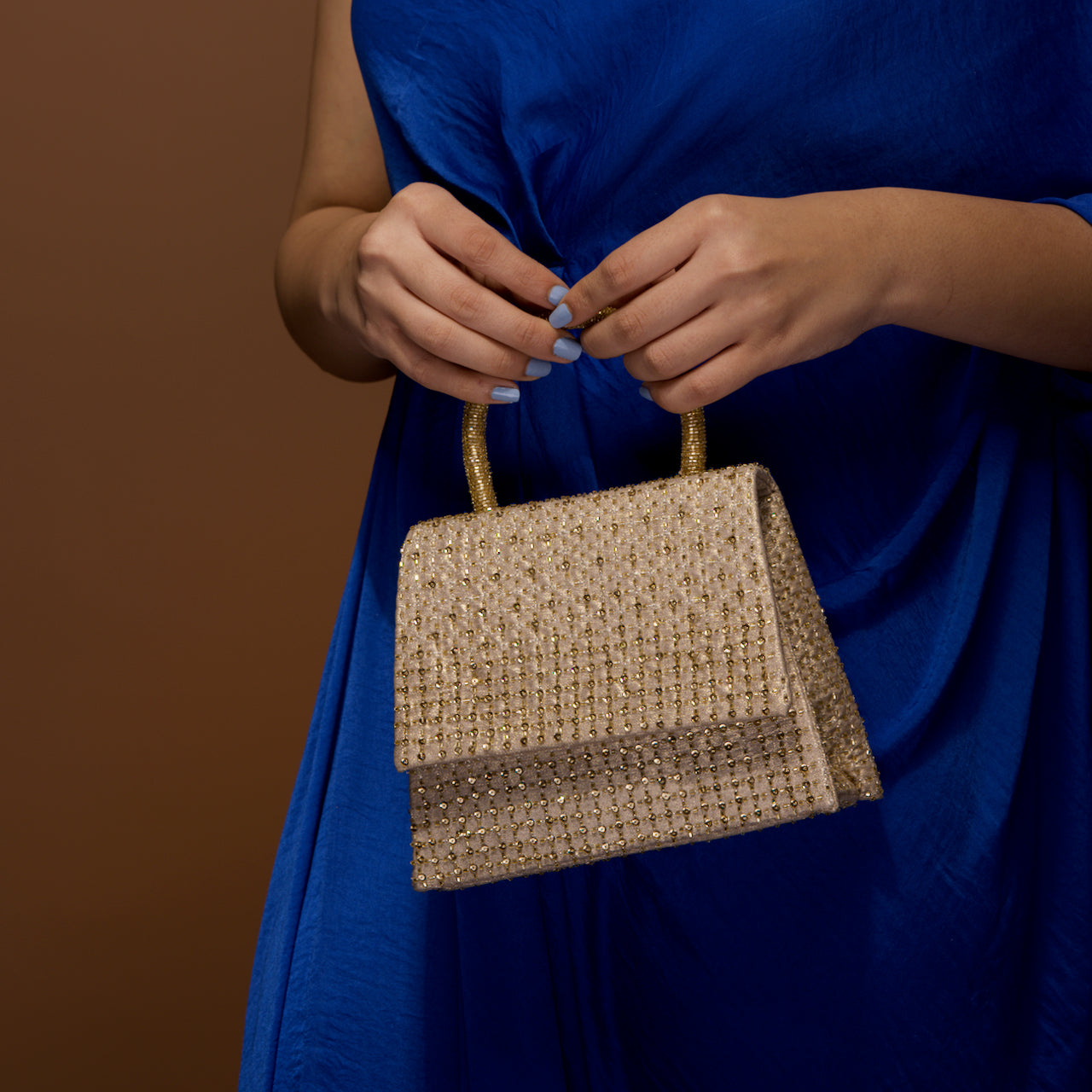 Gold Pixel Kelly Flap Bag