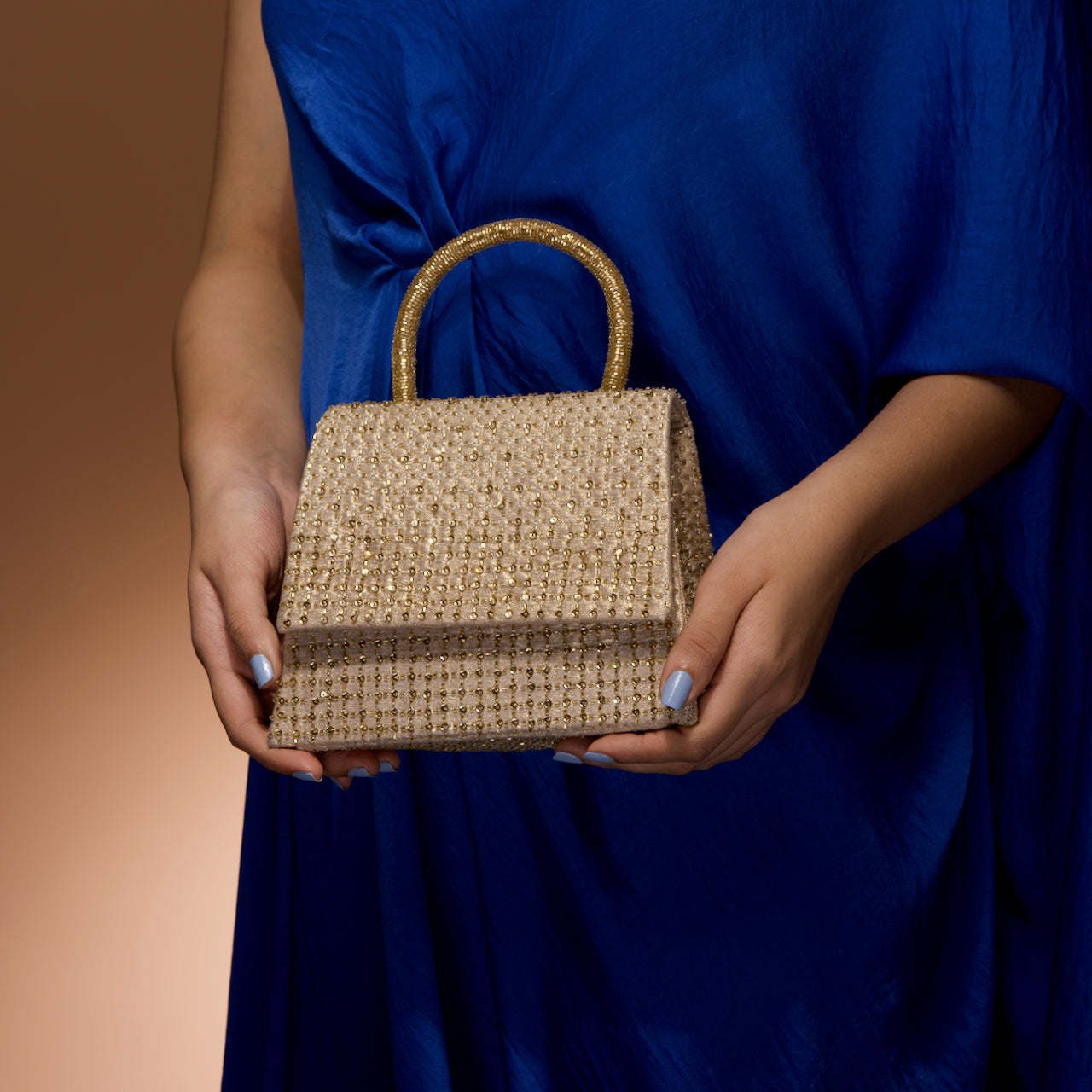 Gold Pixel Kelly Flap Bag