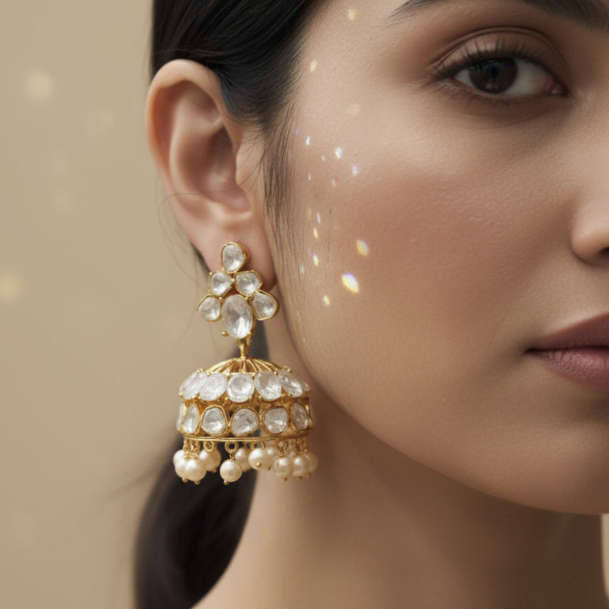 Kundan Polki Radiant Jhumkas