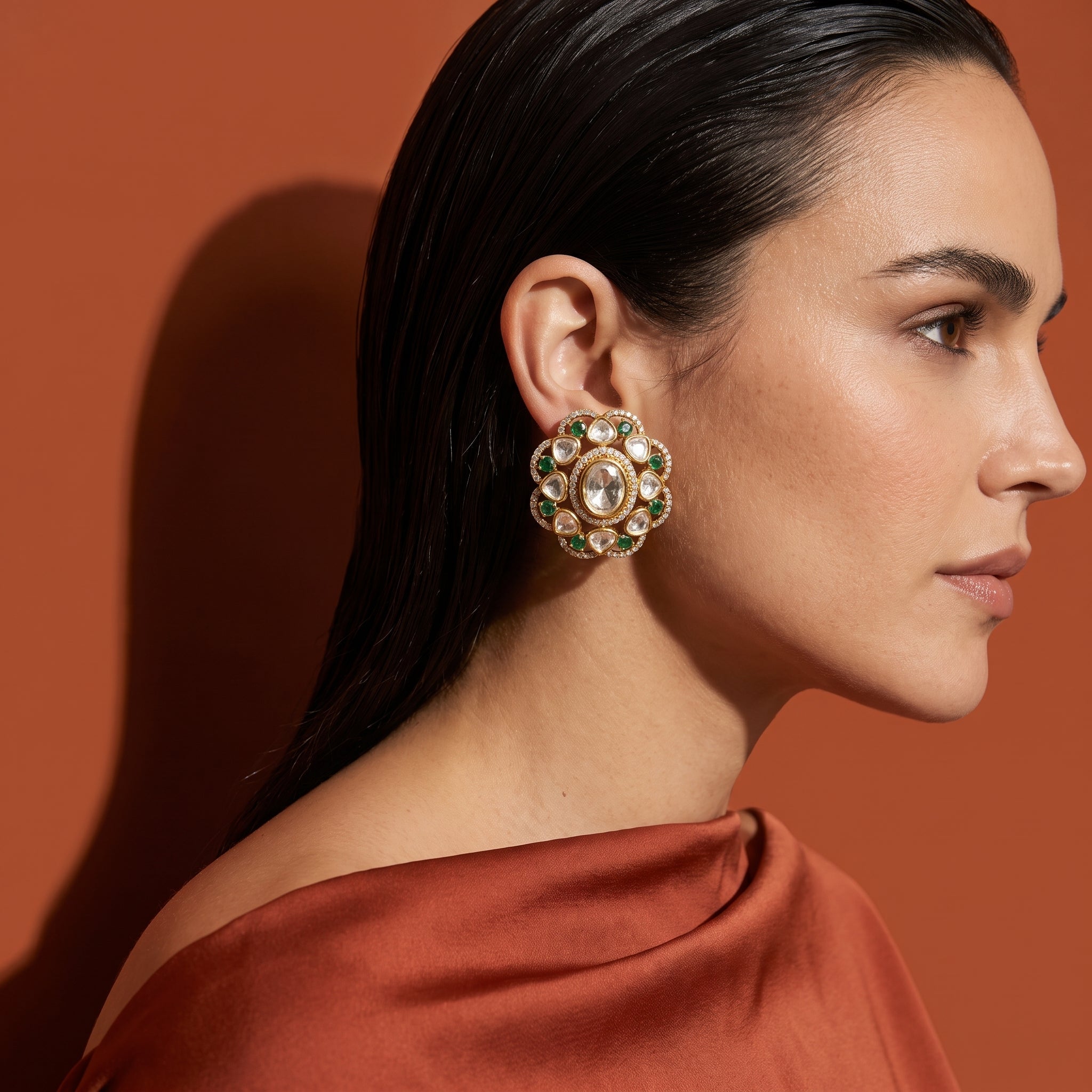 Madhavi Cluster Earrings