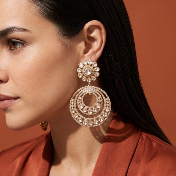Concentric Radiance Drop Earrings