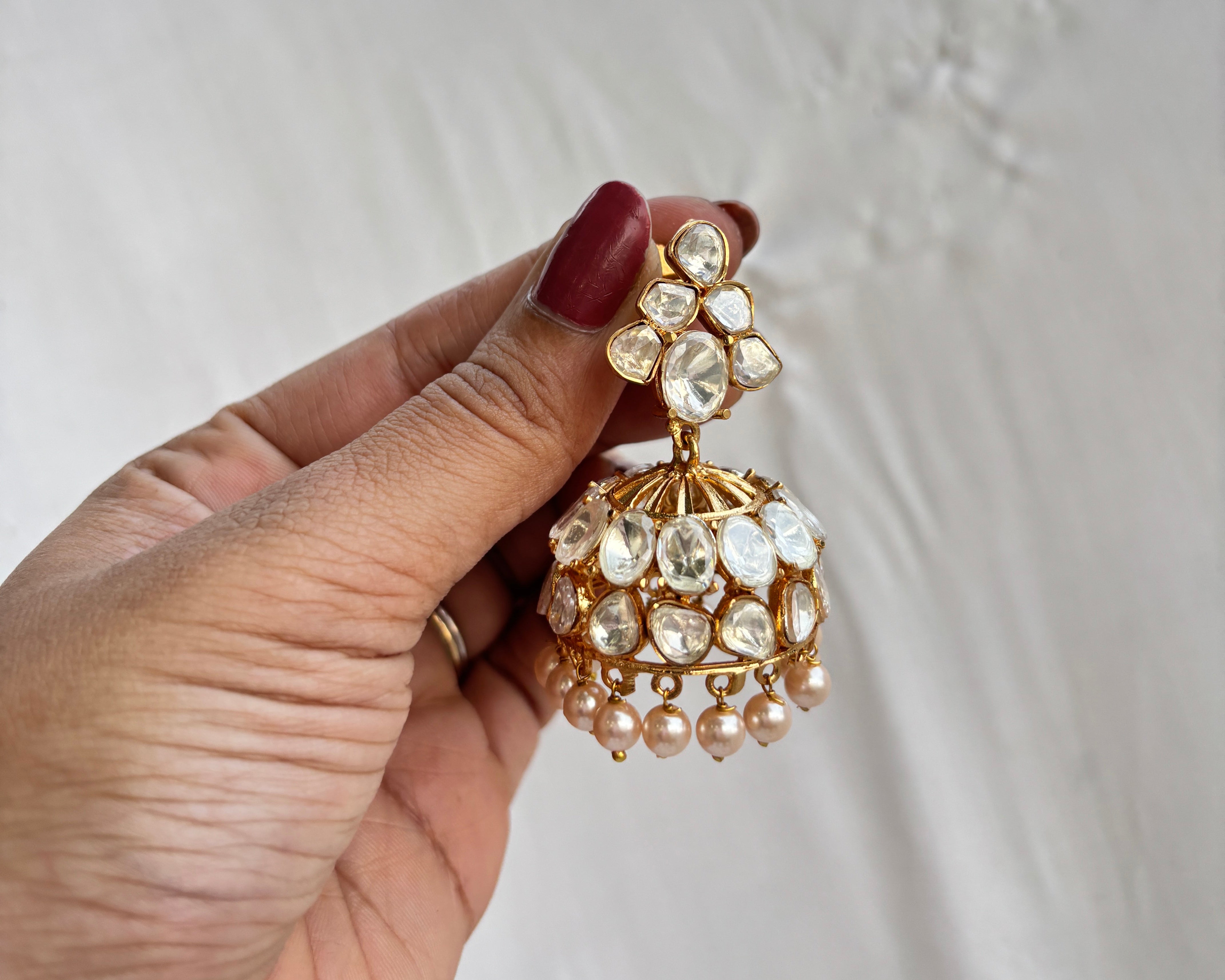 Kundan Polki Radiant Jhumkas