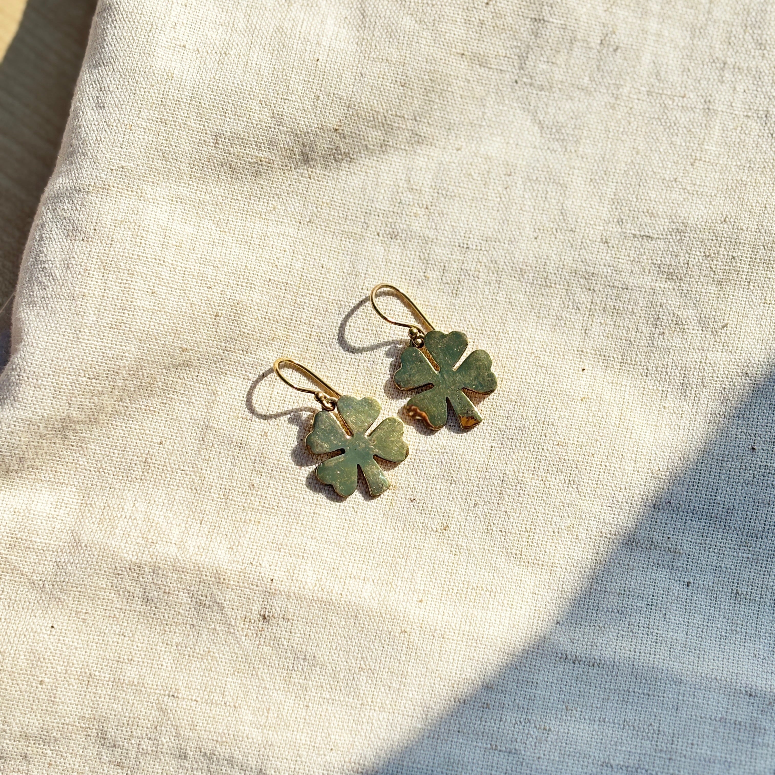 Four-Leaf Charm Earrings