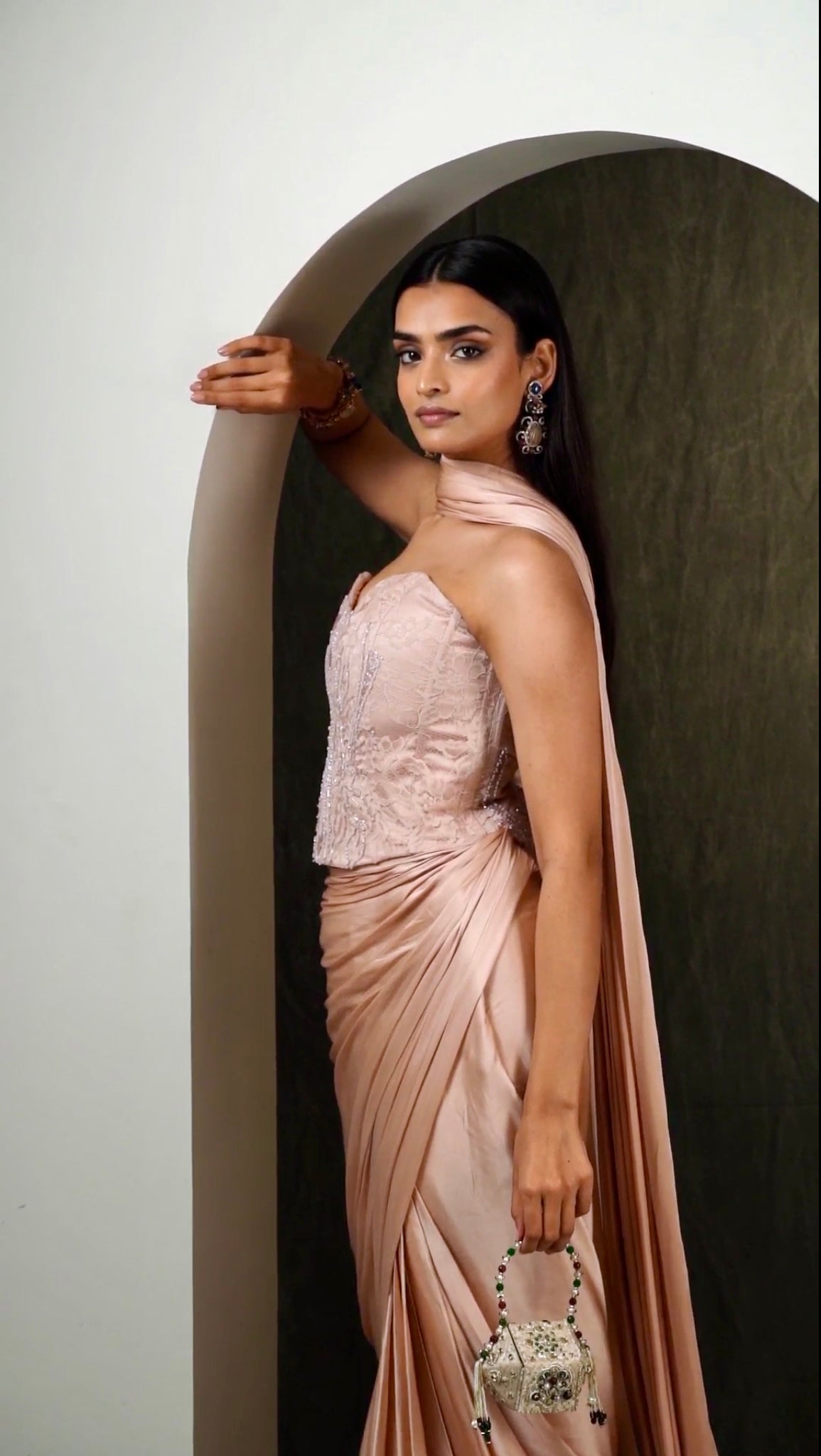Peony Blush Corset Skirt Set