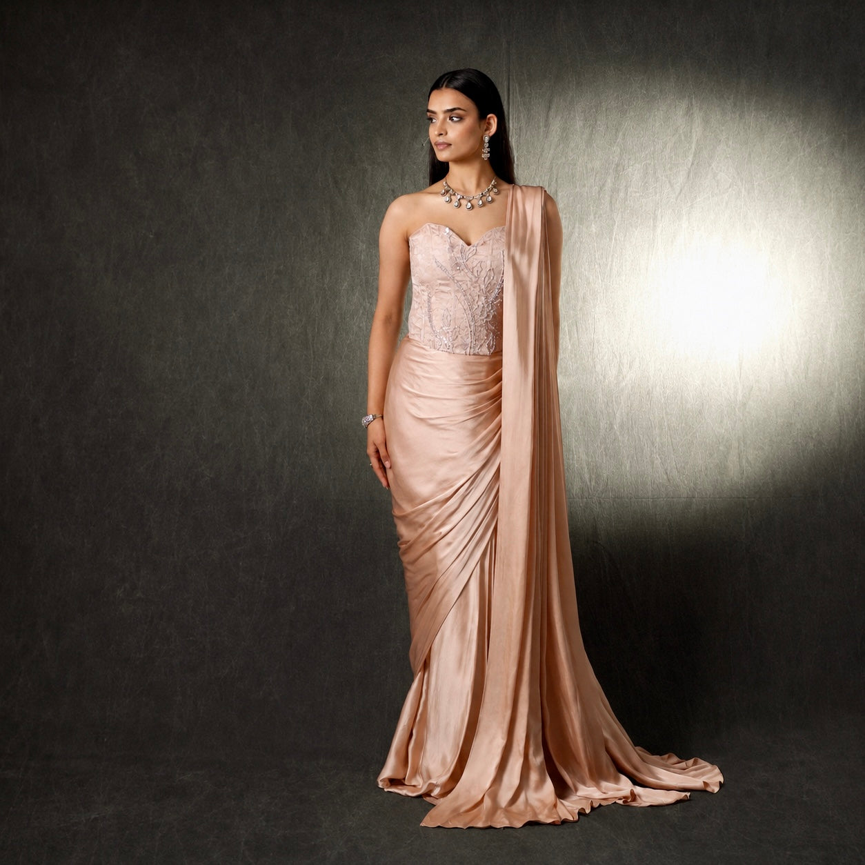Peony Blush Corset Skirt Set