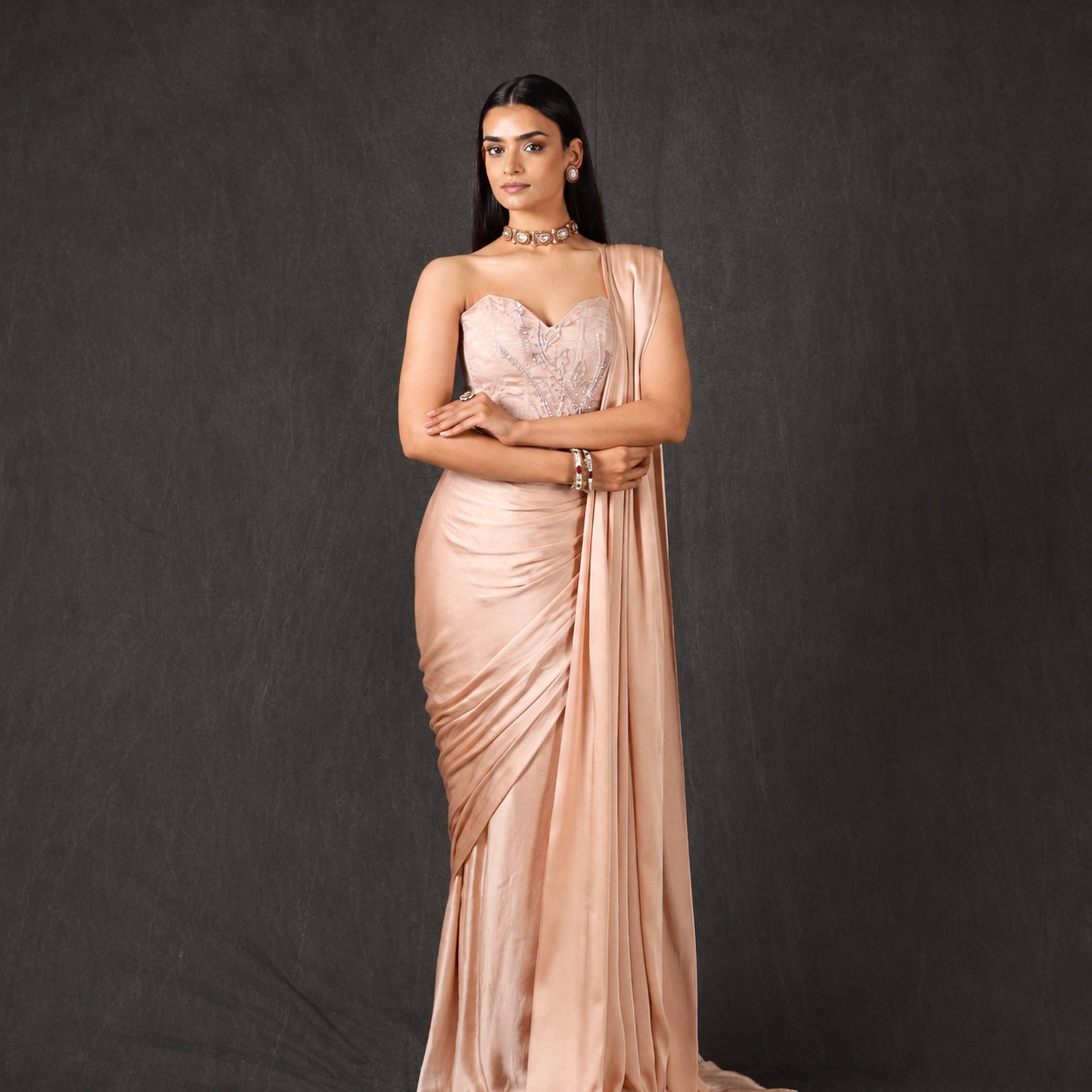 Peony Blush Corset Skirt Set