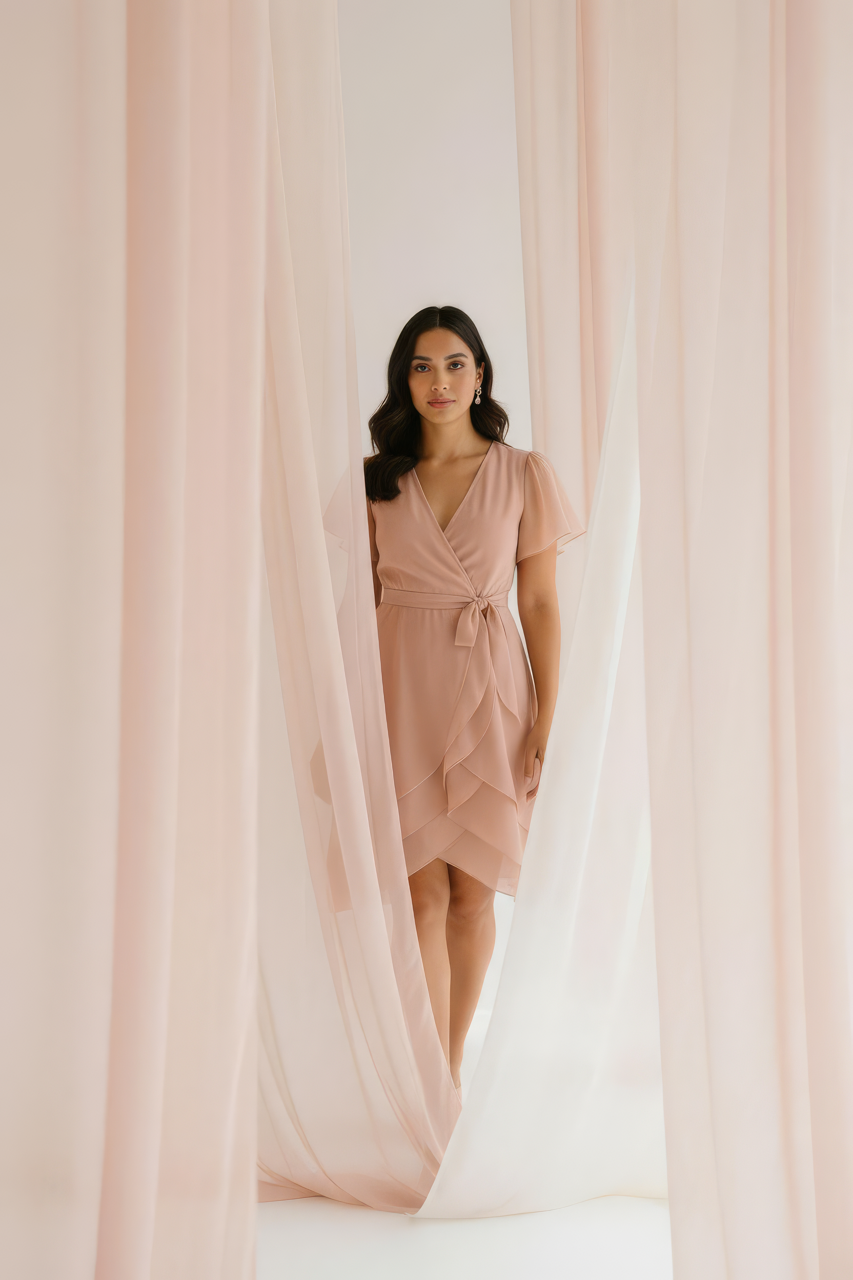 The Villa Flutter Wrap Dress