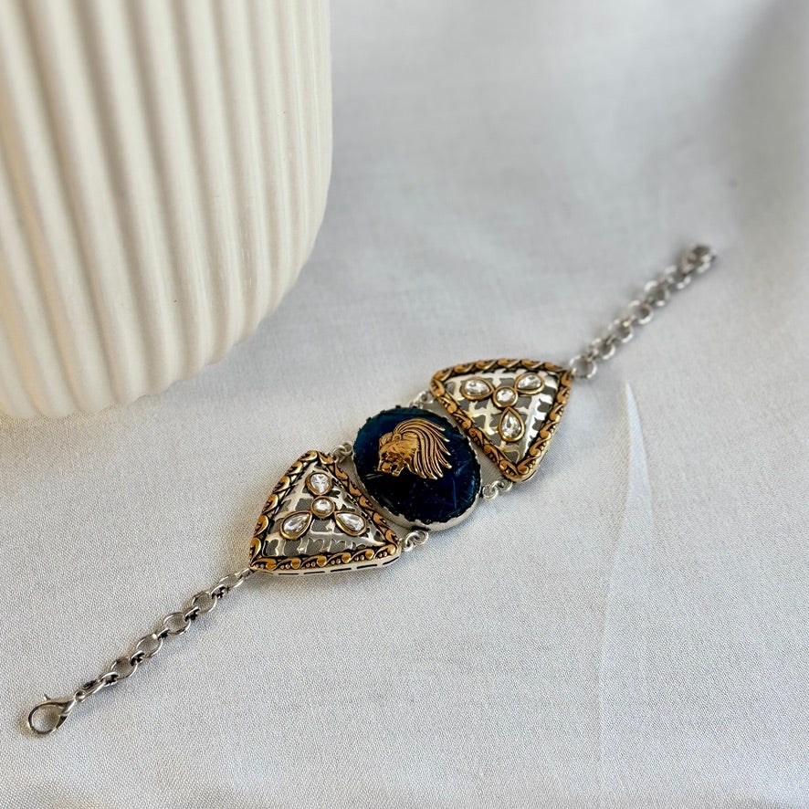 Regal Lion Motif Bracelet