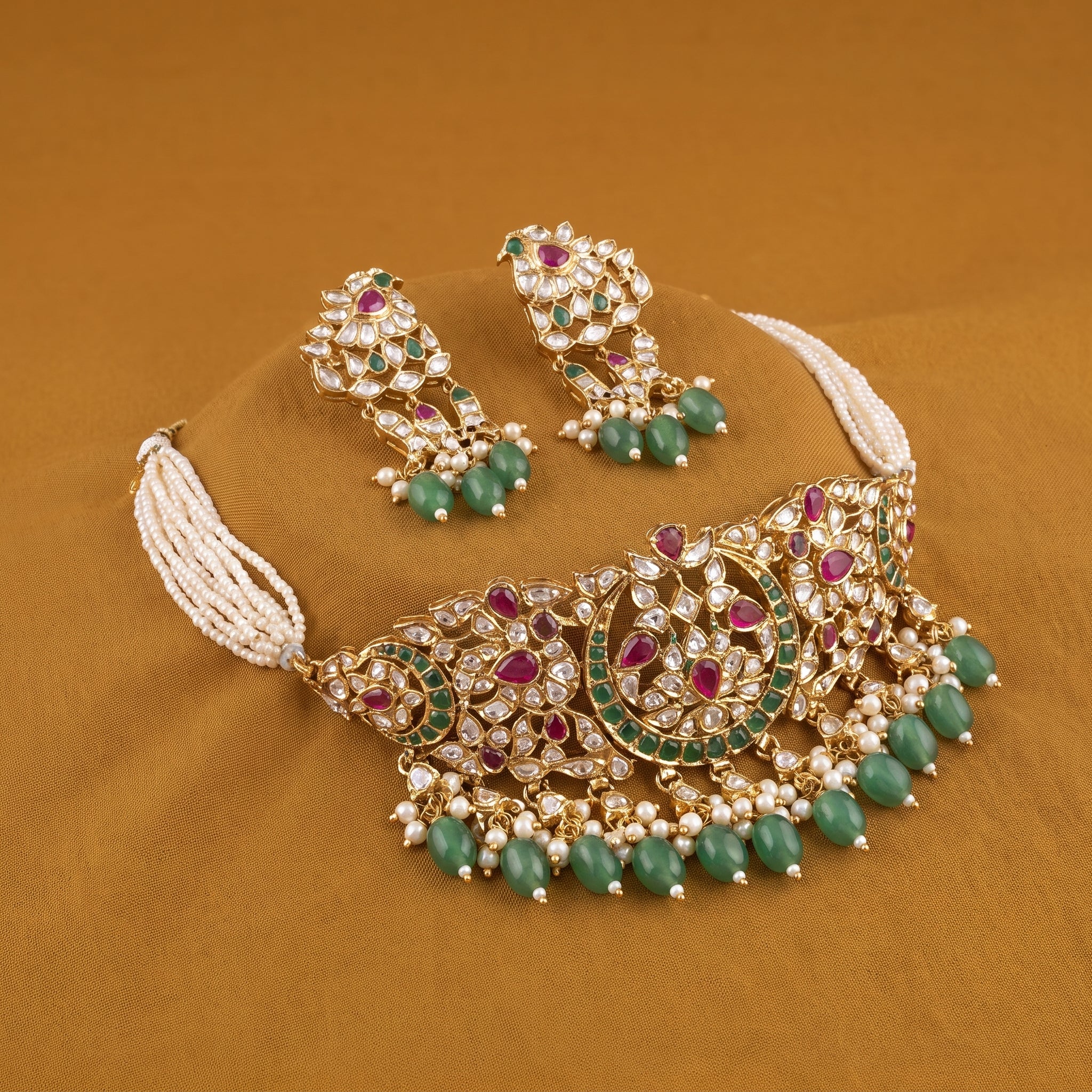 Svara Gota Choker & Earring Set