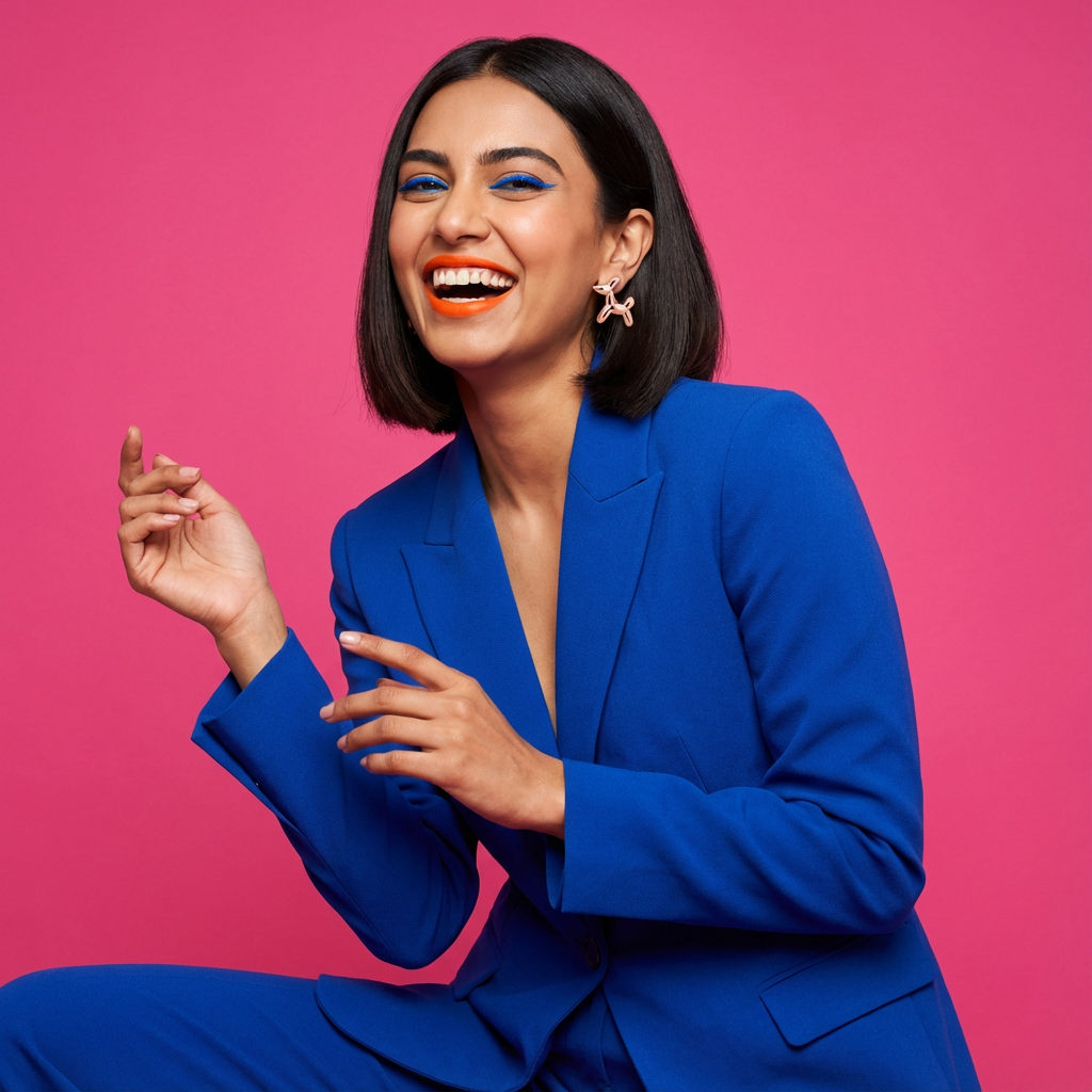 Sculpted Balloon Knot Stud Earrings (Gold Tone)