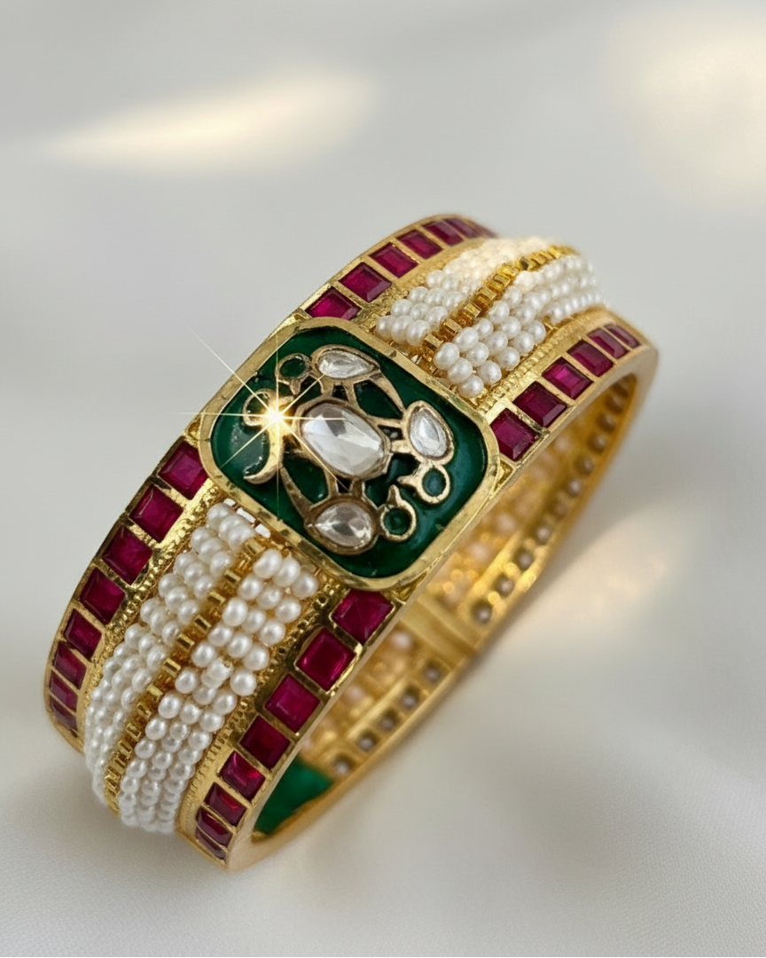 Aina Pearl Bangle Kada