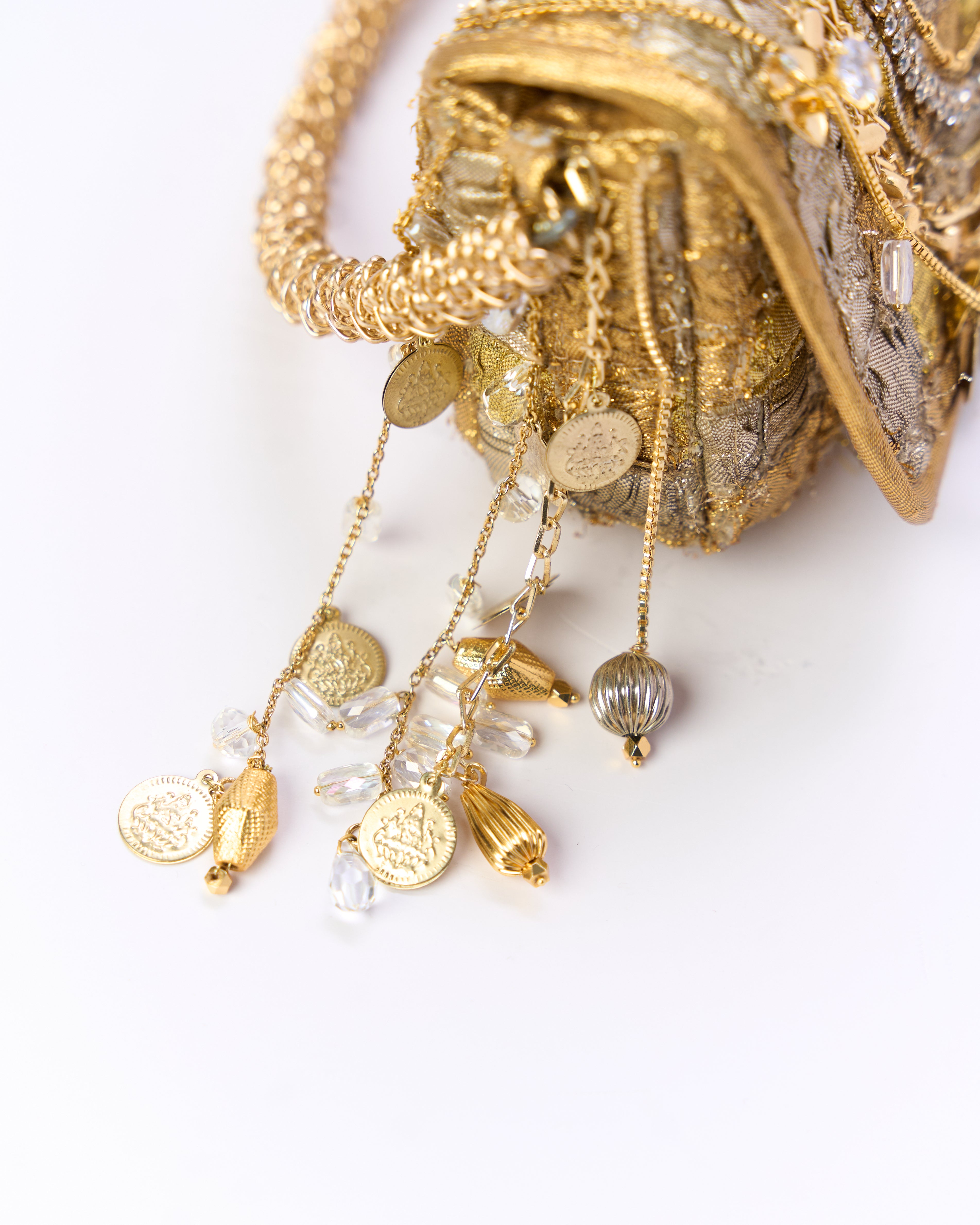 Deo Luxe Woven Flap Bag