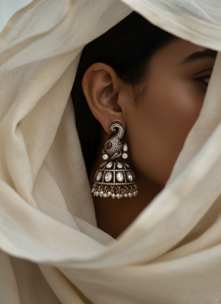 Ekdant Kundan Hasli Necklace with Earrings