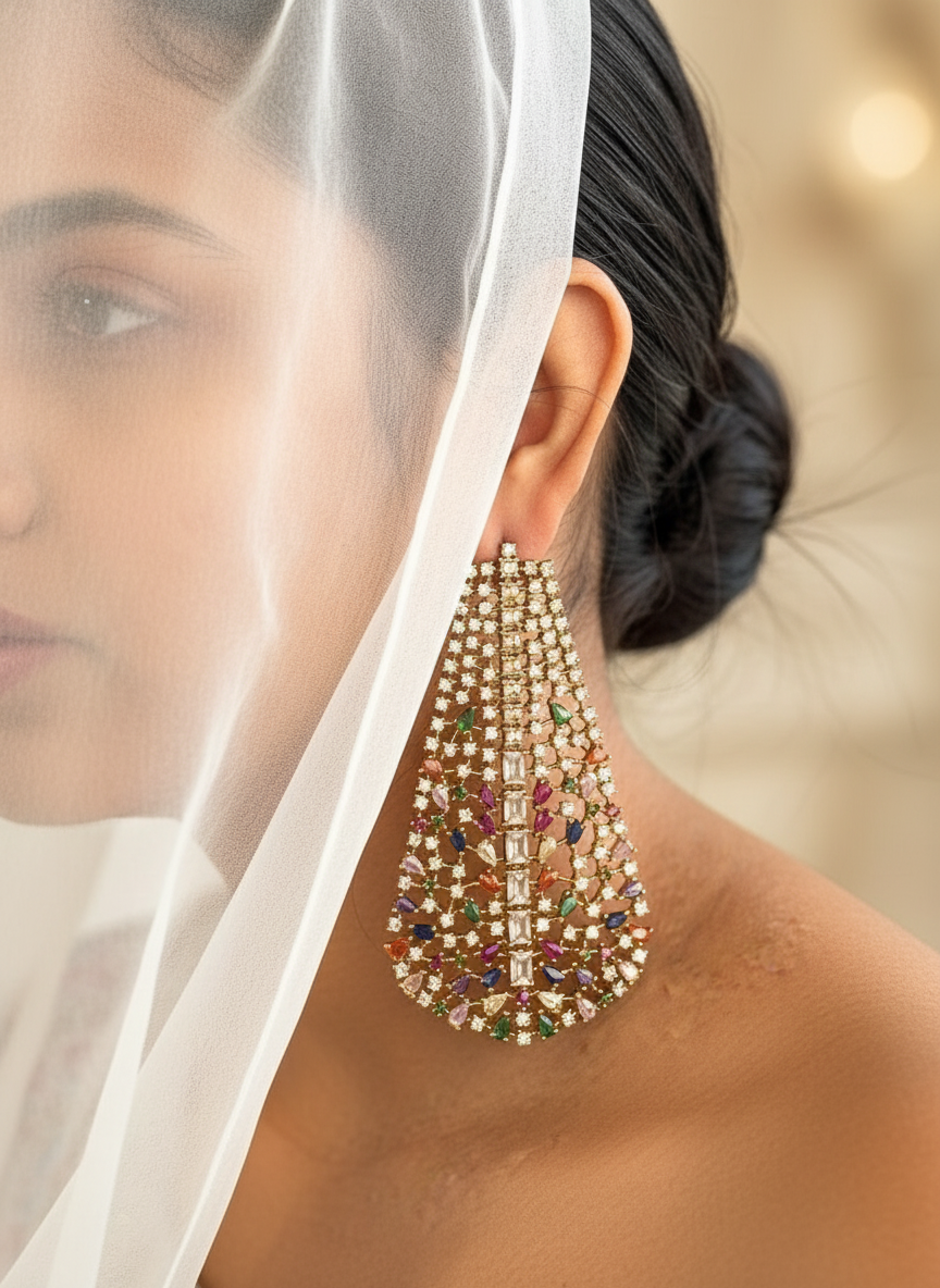 Prism Multicolor gems earrings