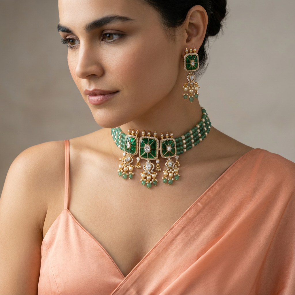 Sitara Kundan Necklace Set
