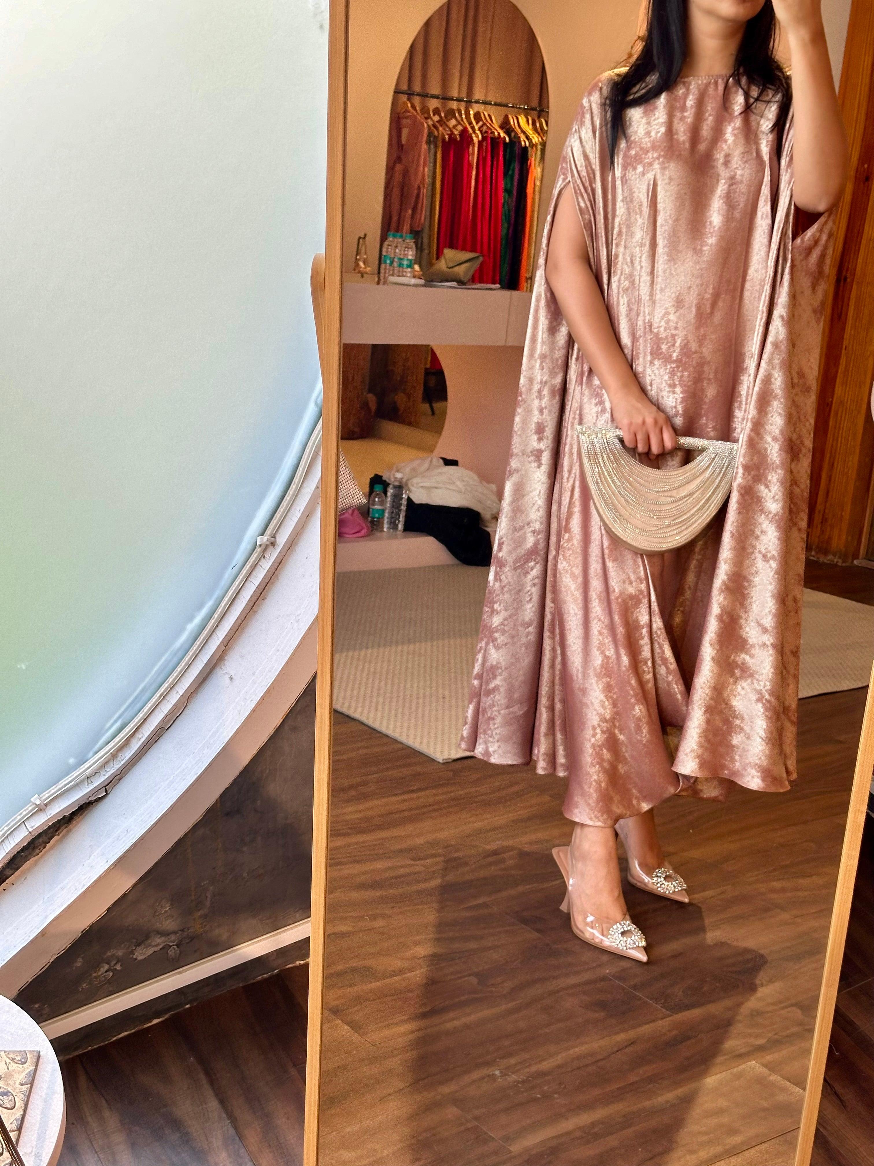 Zayna Cape Dress - Ozel