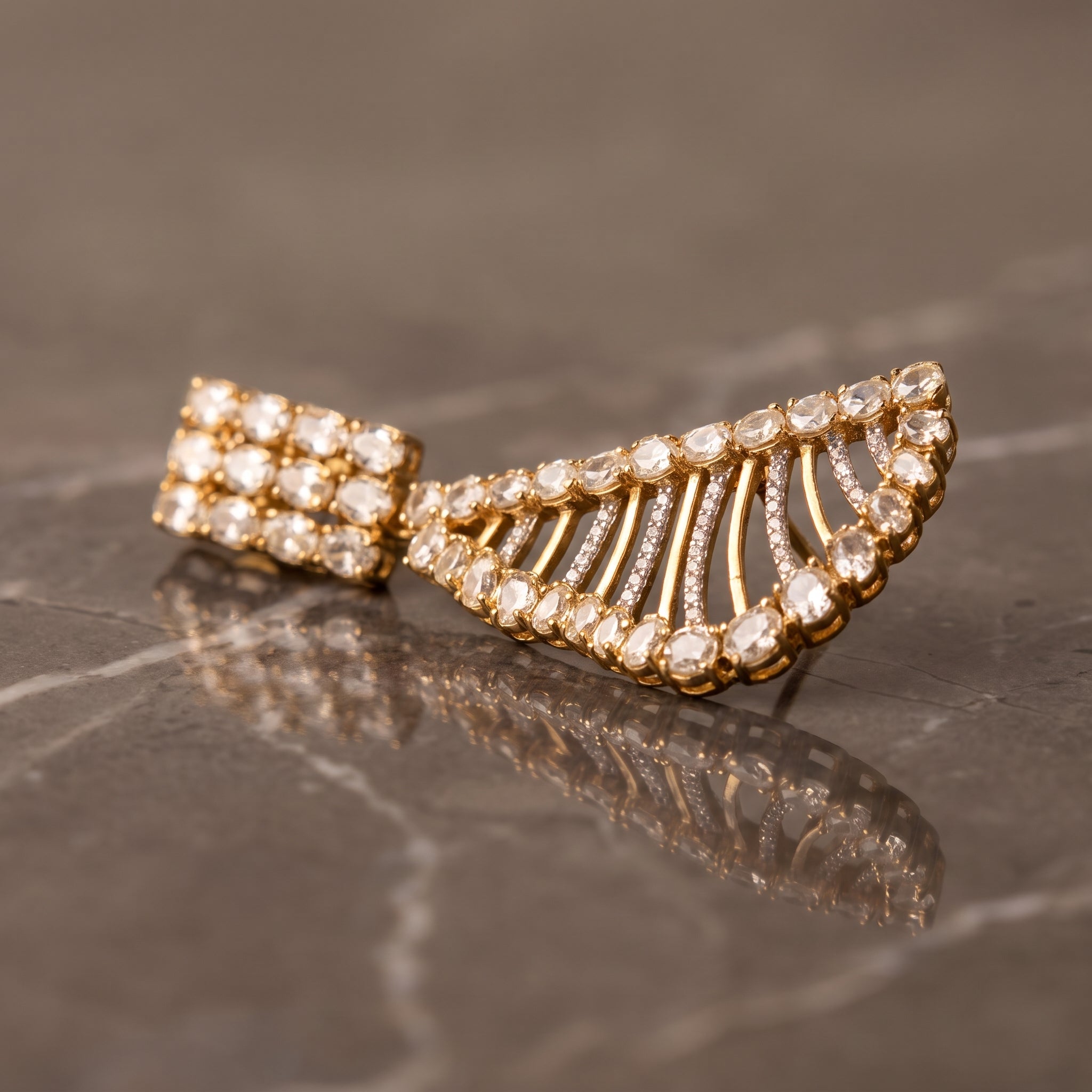 Lattice Drop Chandelier Earrings