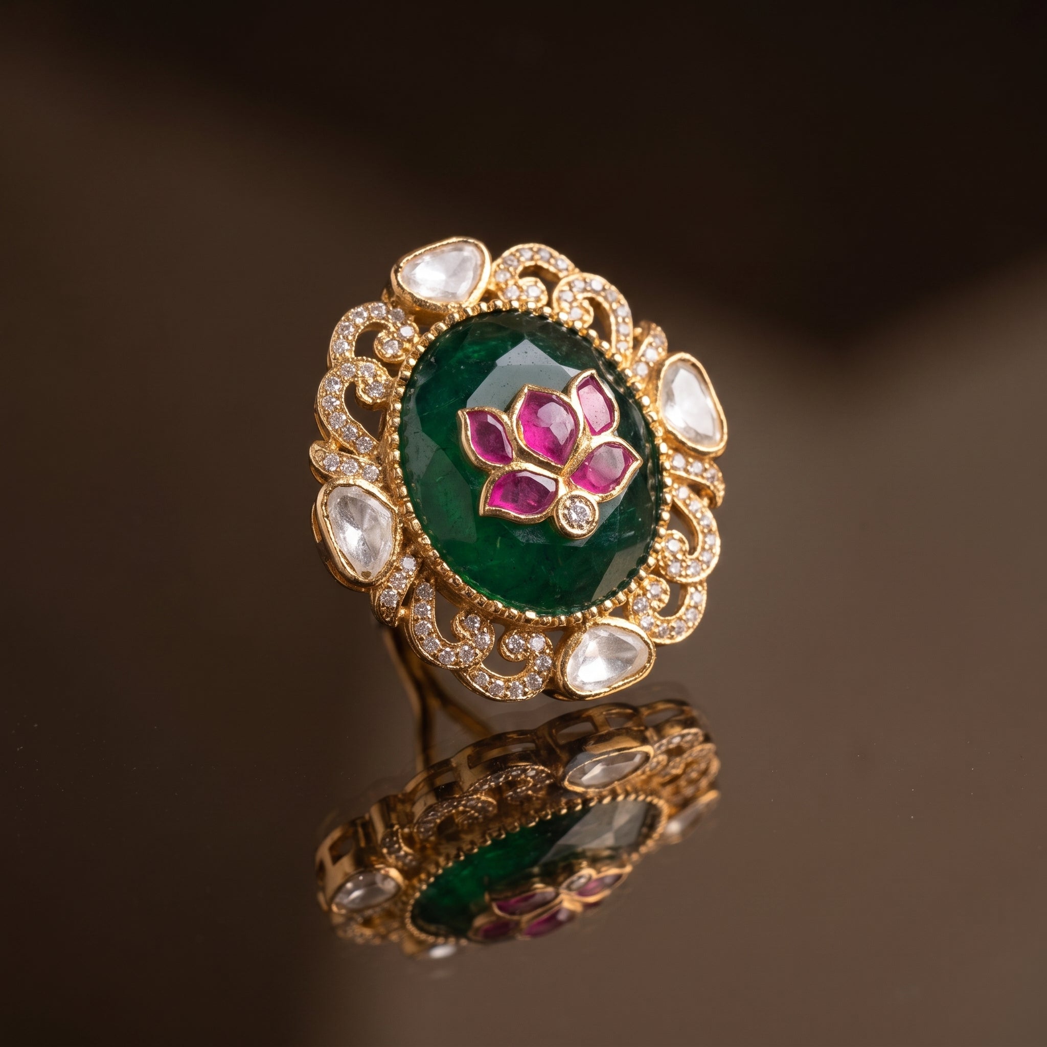 Lotus Garden Statement Earrings