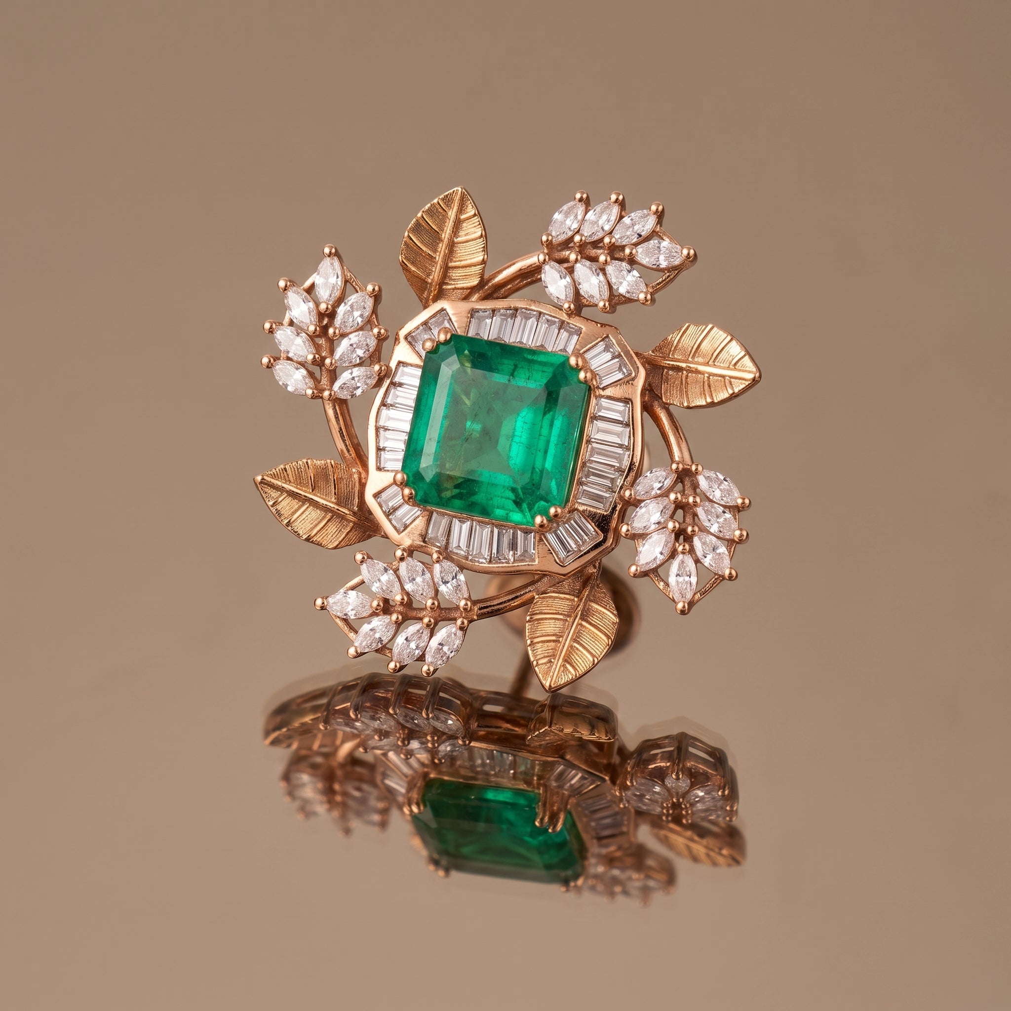 Verdant Crown Stud Earrings