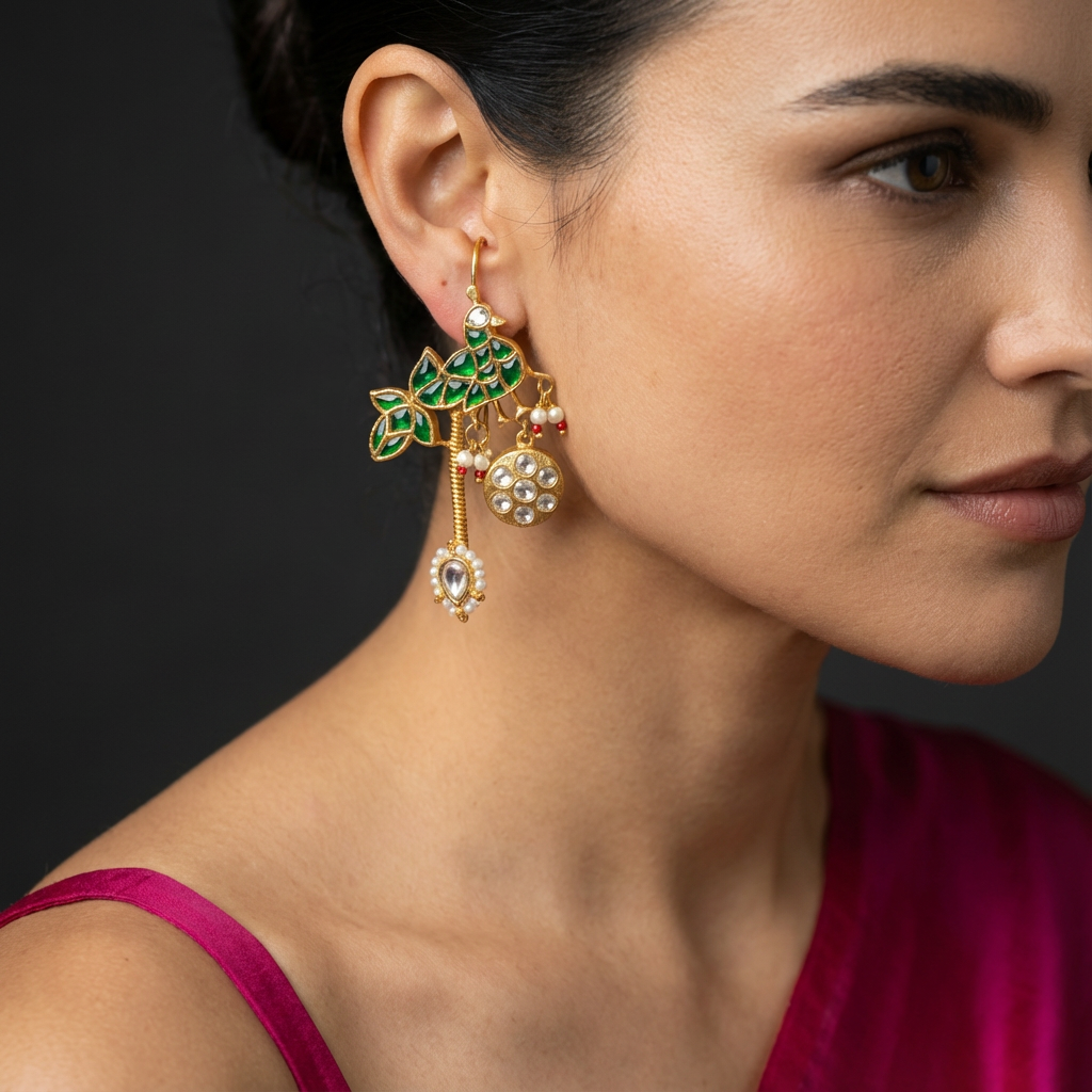 Vanashri Charm Drop Earrings