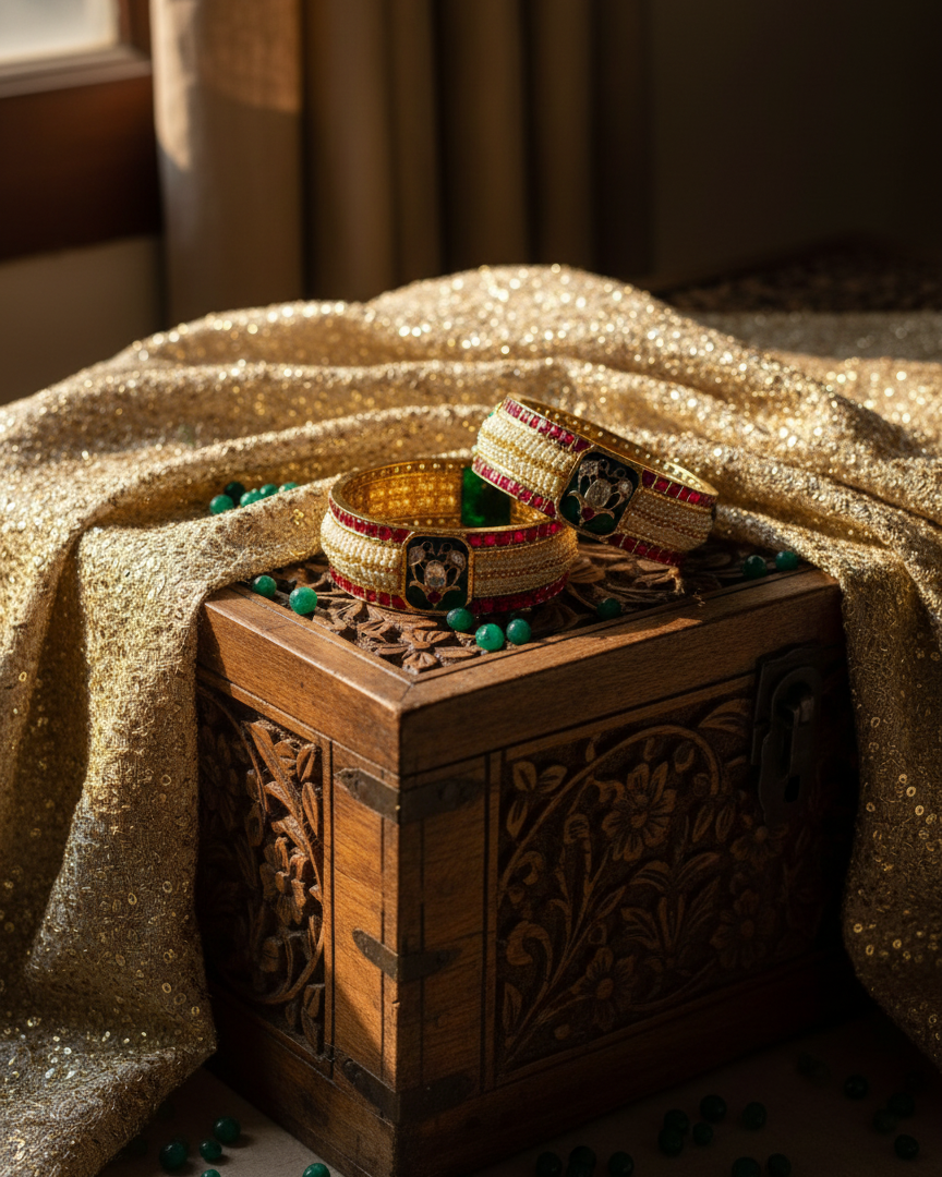 Aina Pearl Bangle Kada