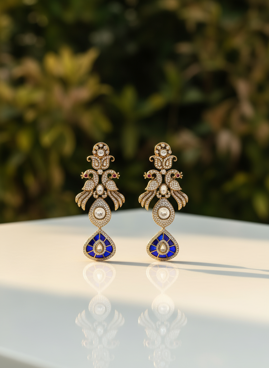 Noor Peacock Earrings