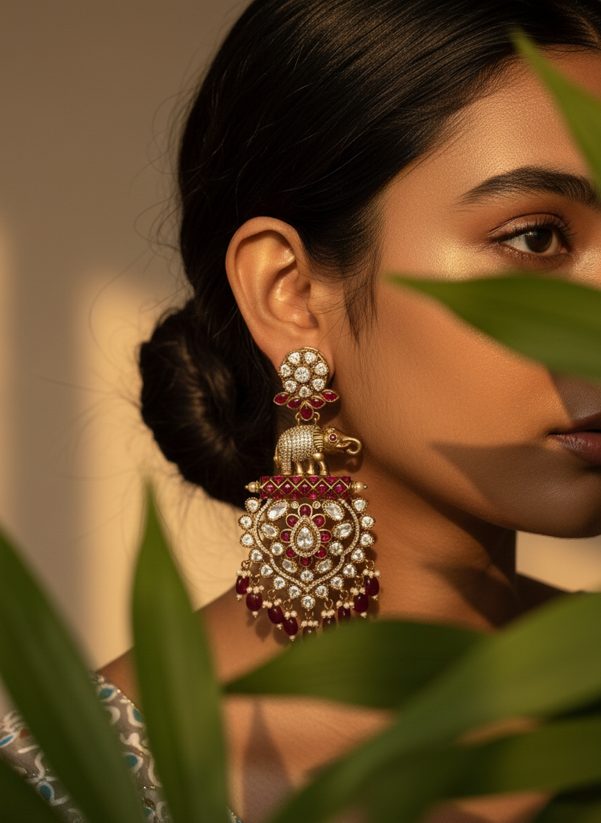 Gayatri Elephant Earrings