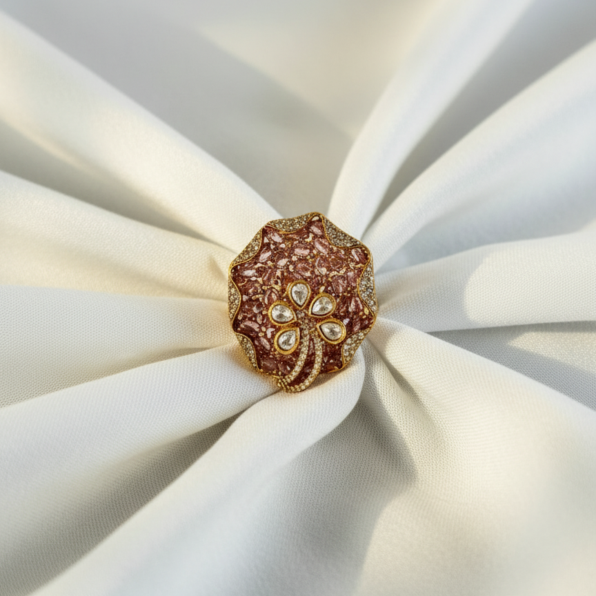 Nazaakat Floral Ring