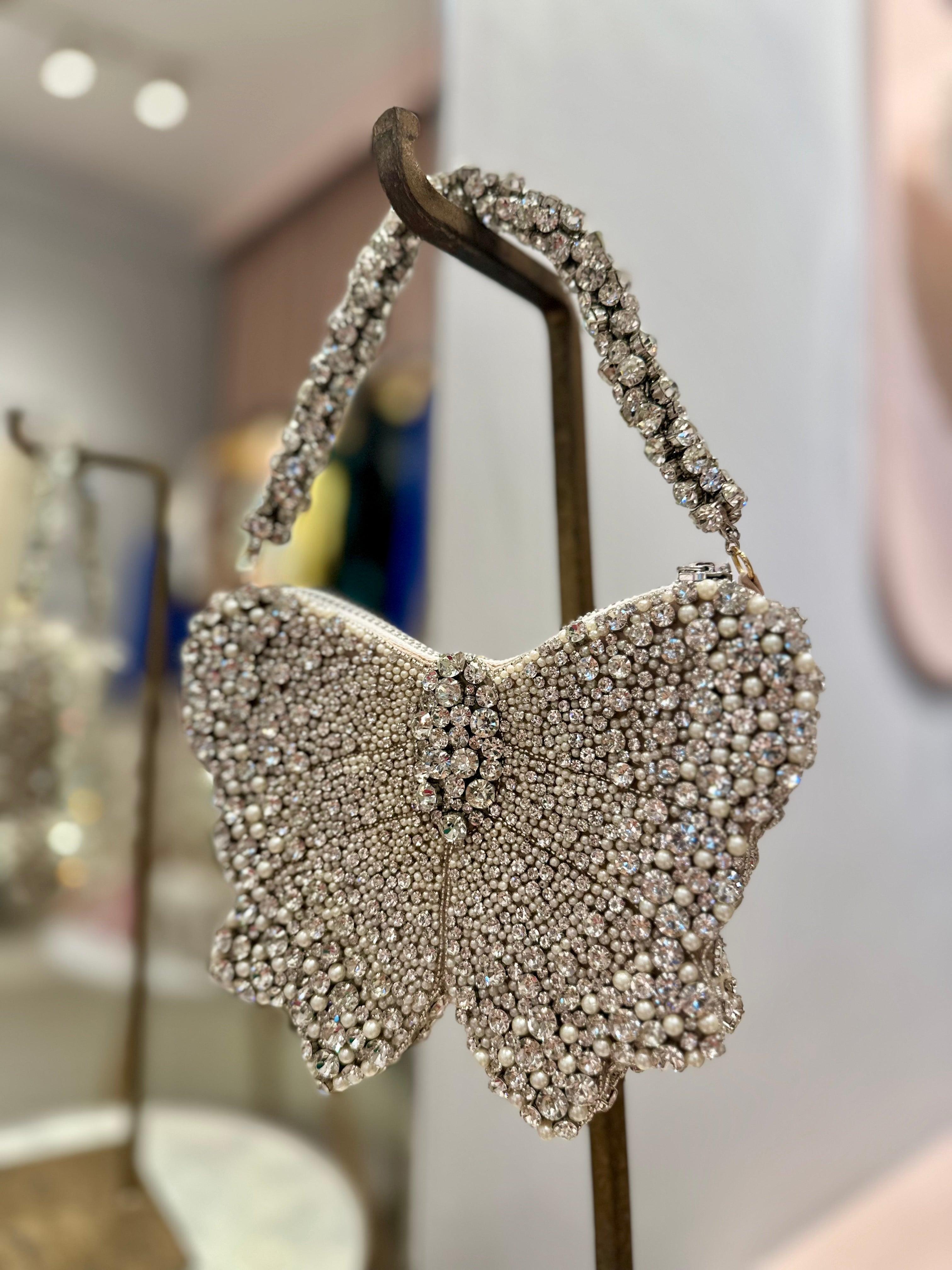 Bow mini bag - Silver - Ozel