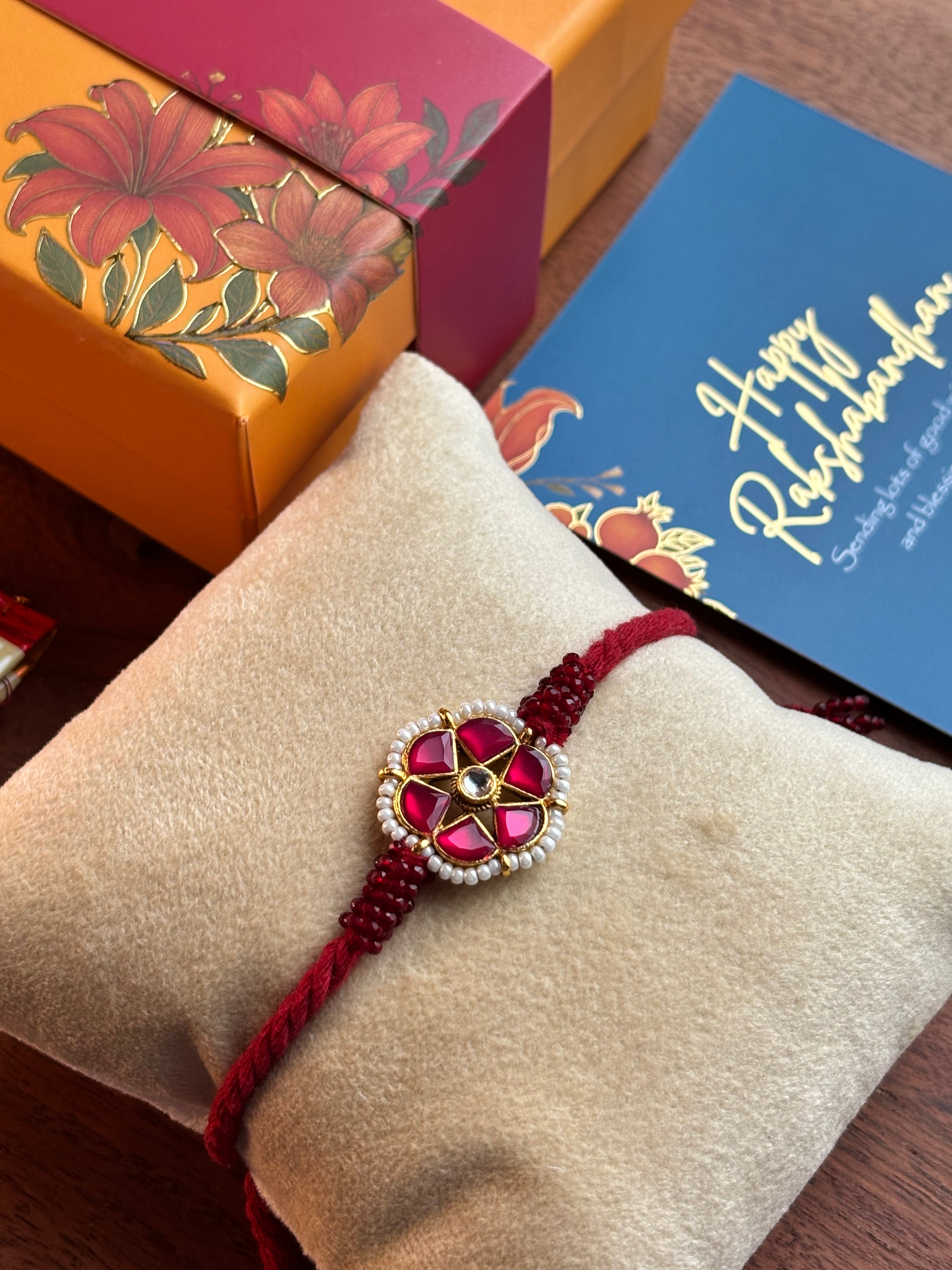 Pushp Rakhi (Pink)