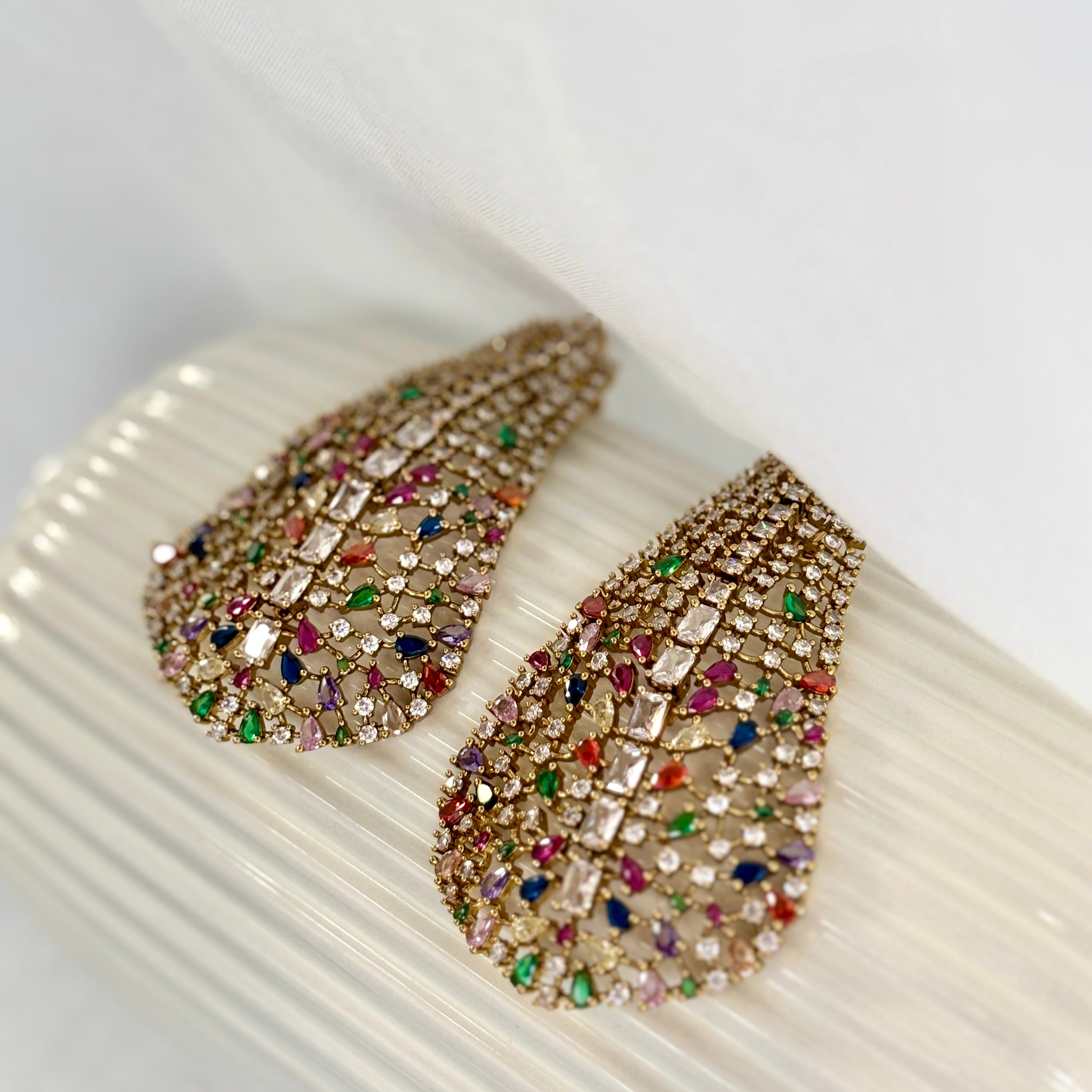 Prism Multicolor gems earrings