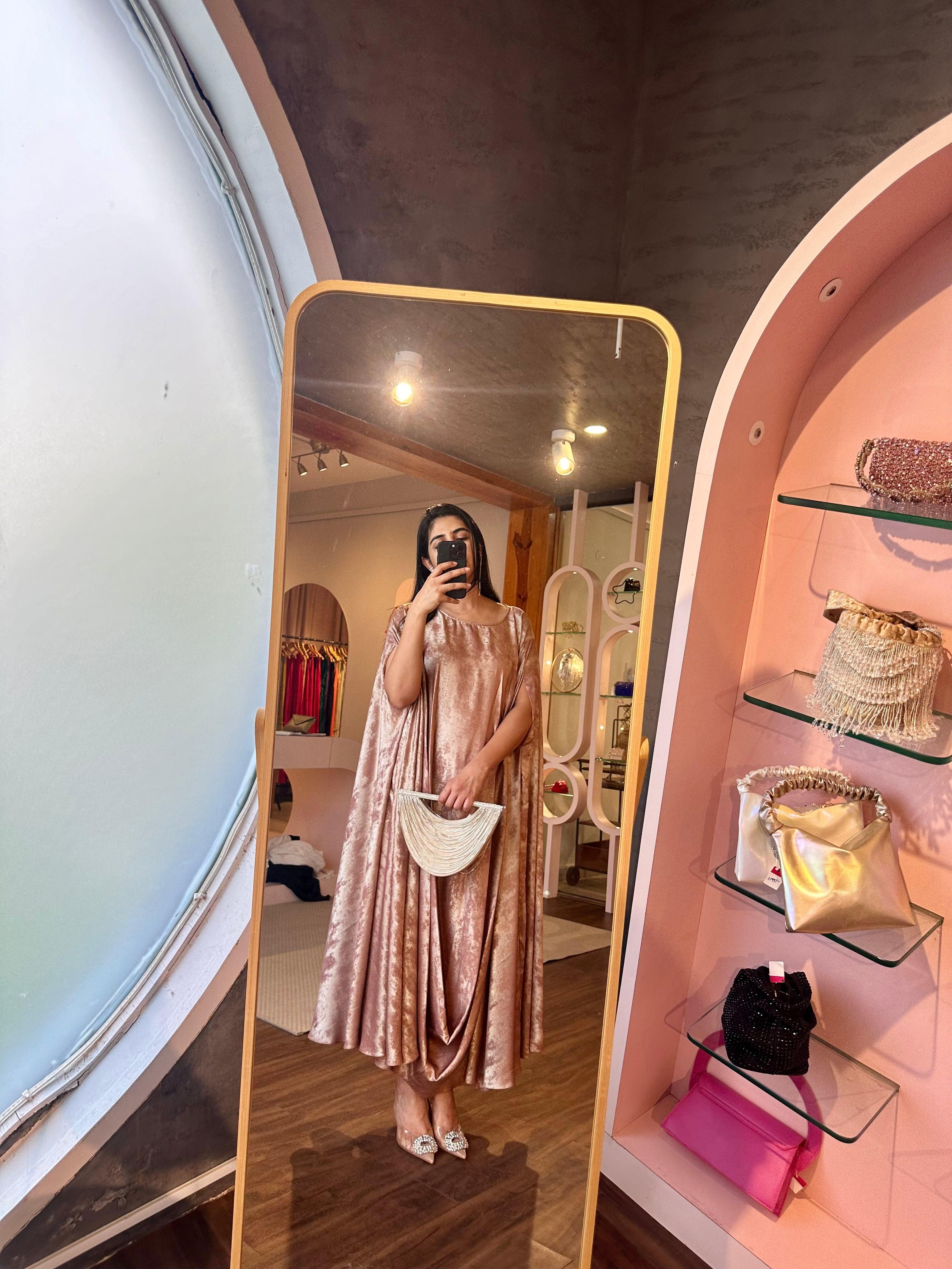 Zayna Cape Dress - Ozel