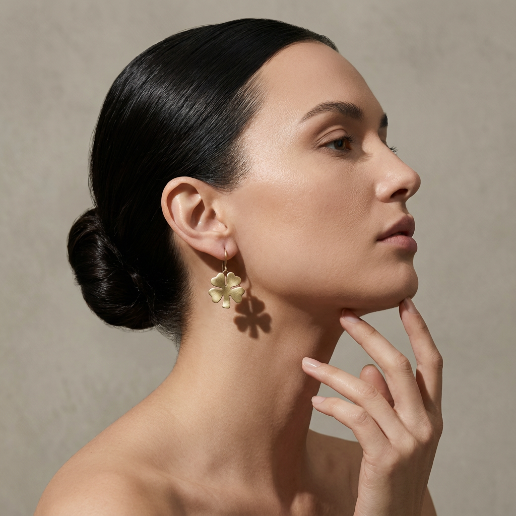 Four-Leaf Charm Earrings