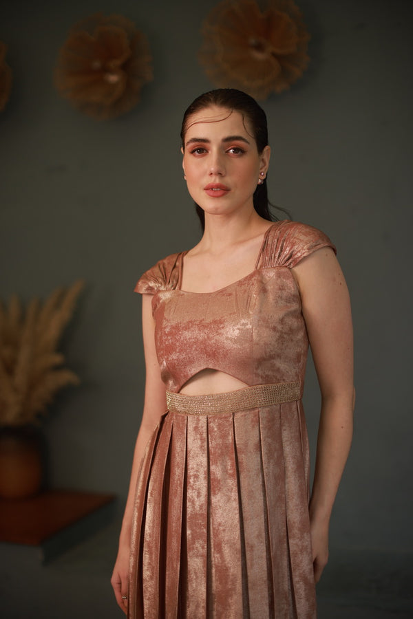 Cutout Shimmer Gown
