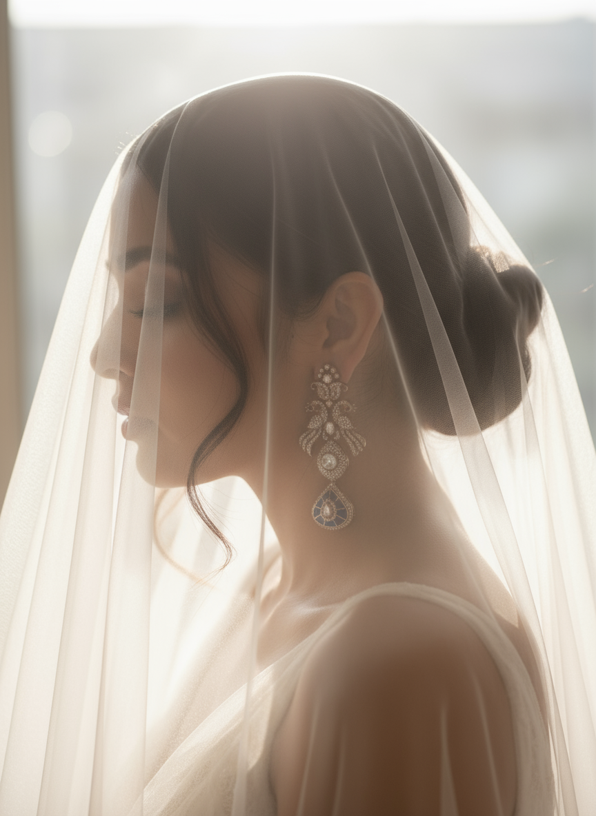 Noor Peacock Earrings