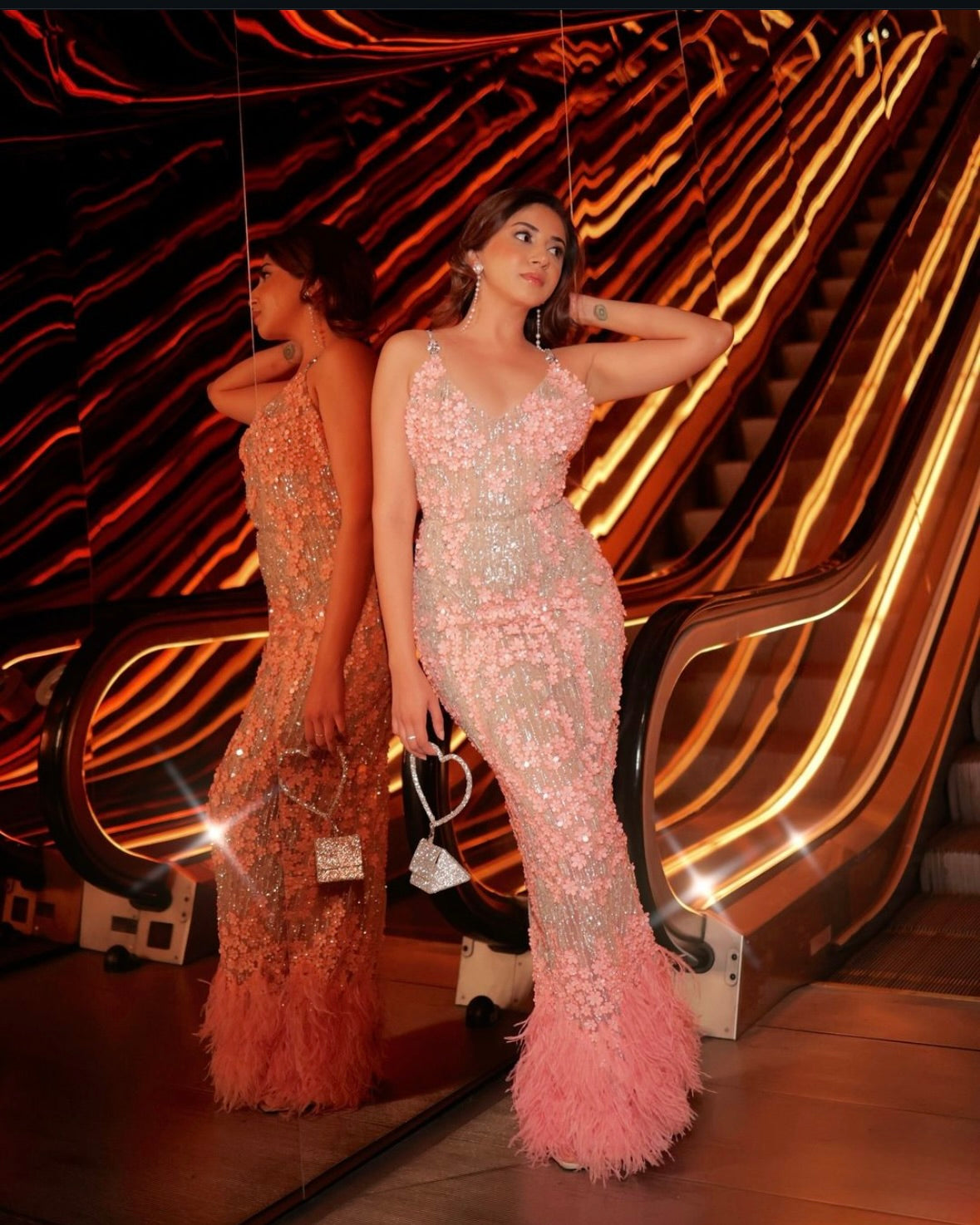 Aashna Shroff with Nano Silver Bag