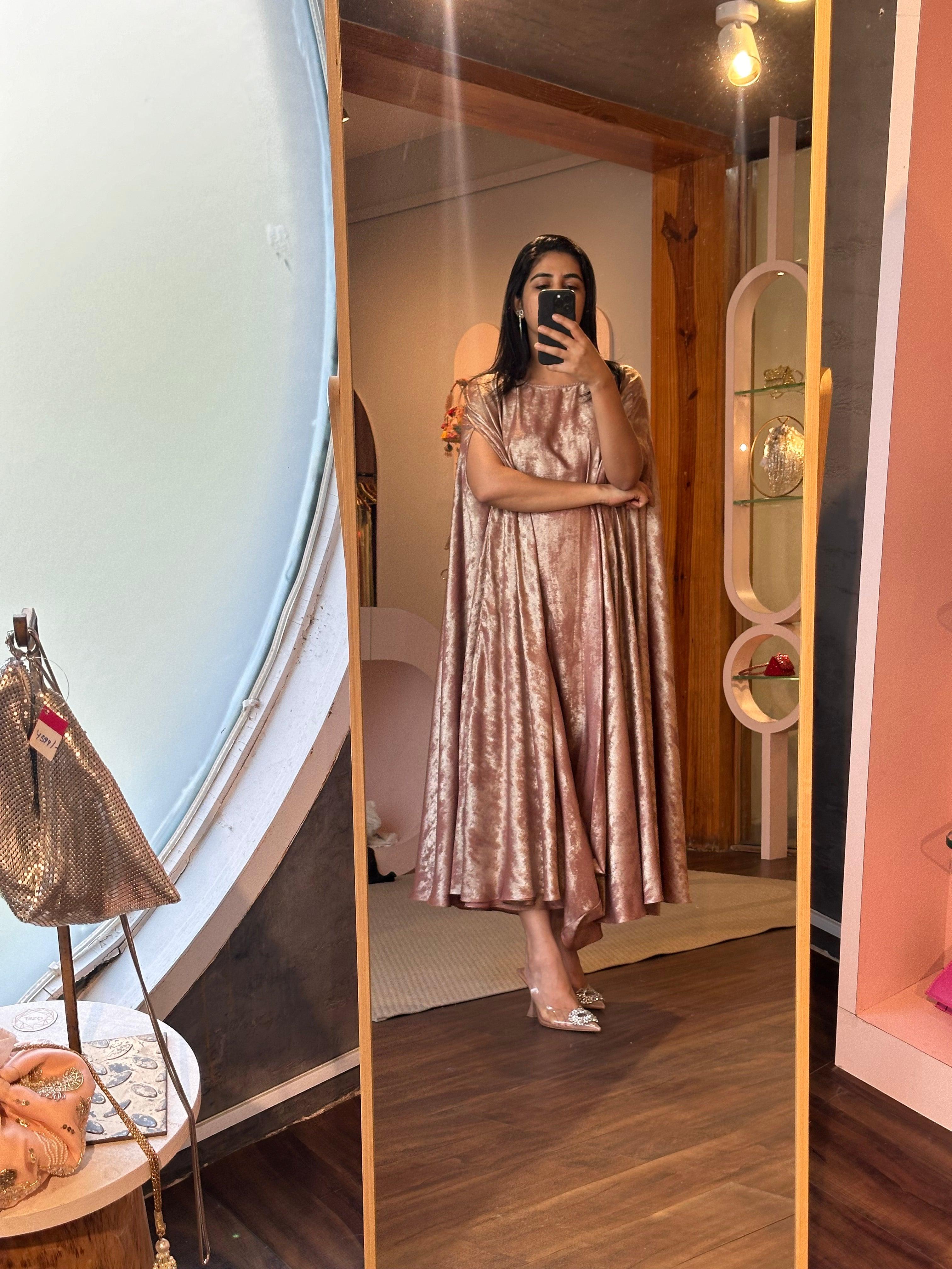 Zayna Cape Dress - Ozel