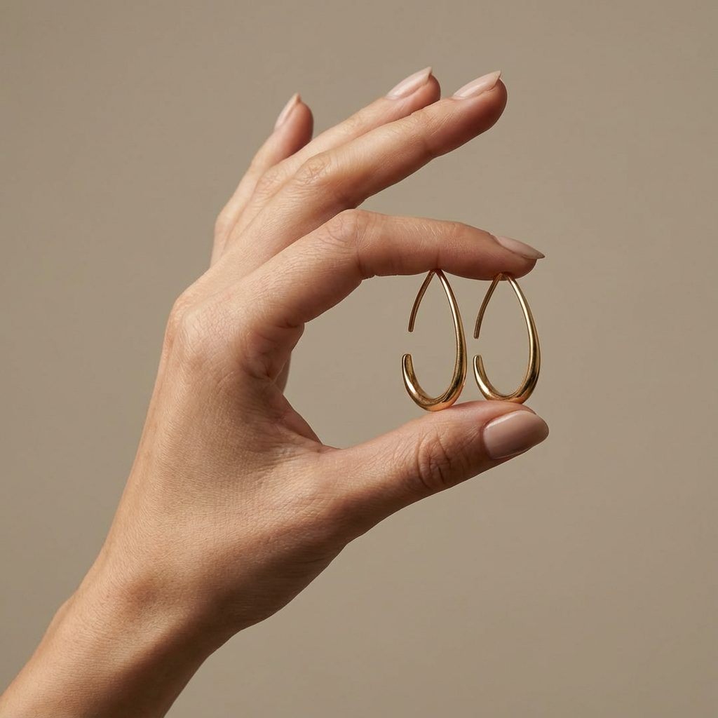 Twin Arc Hoop Earrings