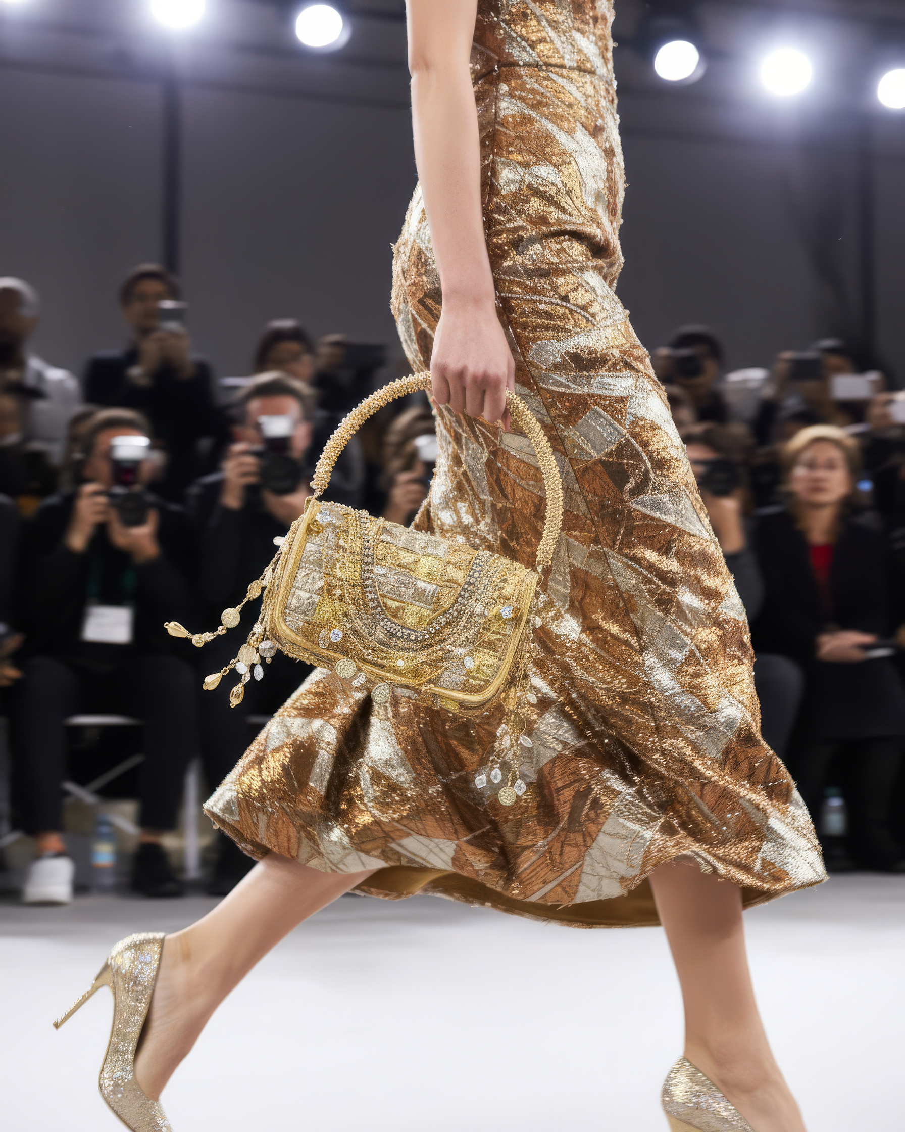 Deo Luxe Woven Flap Bag