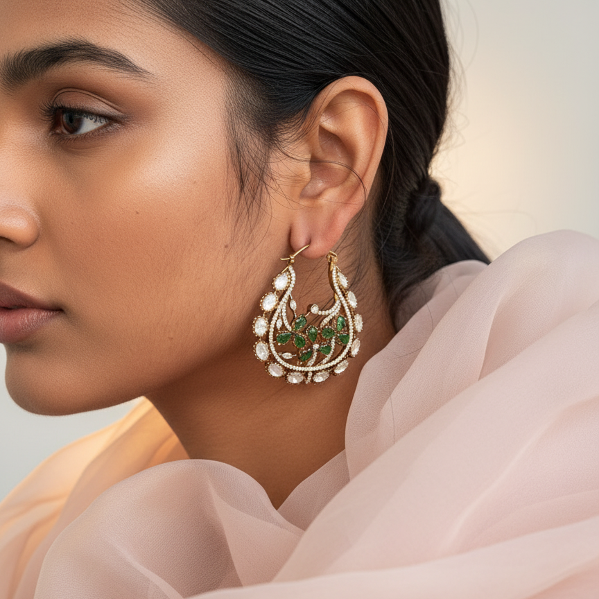 Diana Earrings Green