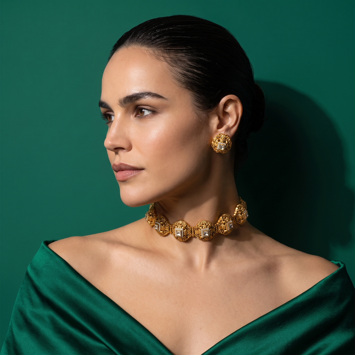 Aarika Antique Polki Choker Set