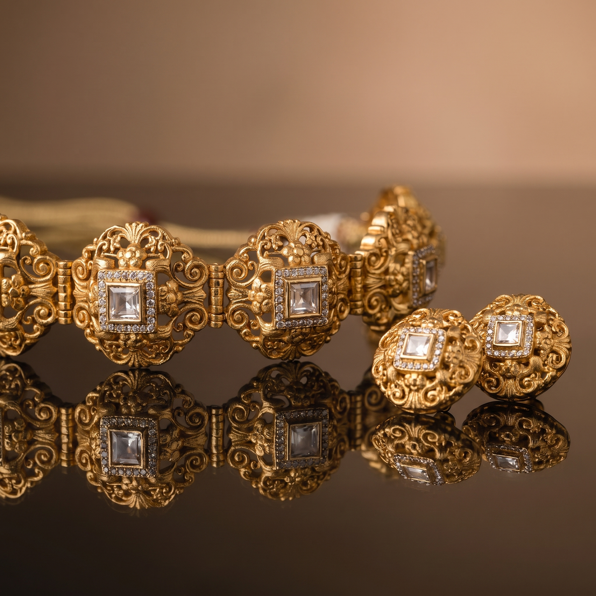 Aarika Antique Polki Choker Set