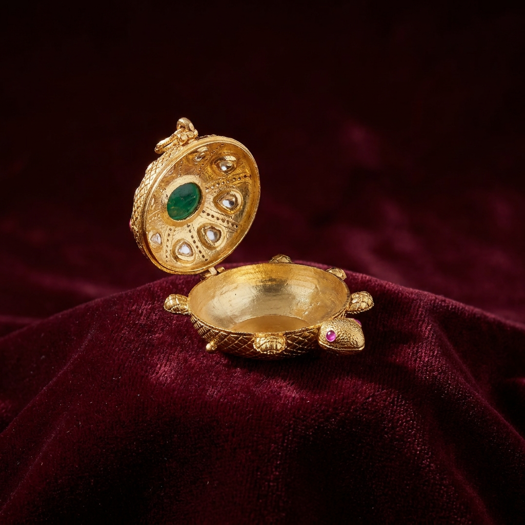 Aashka Brass Keepsake Box